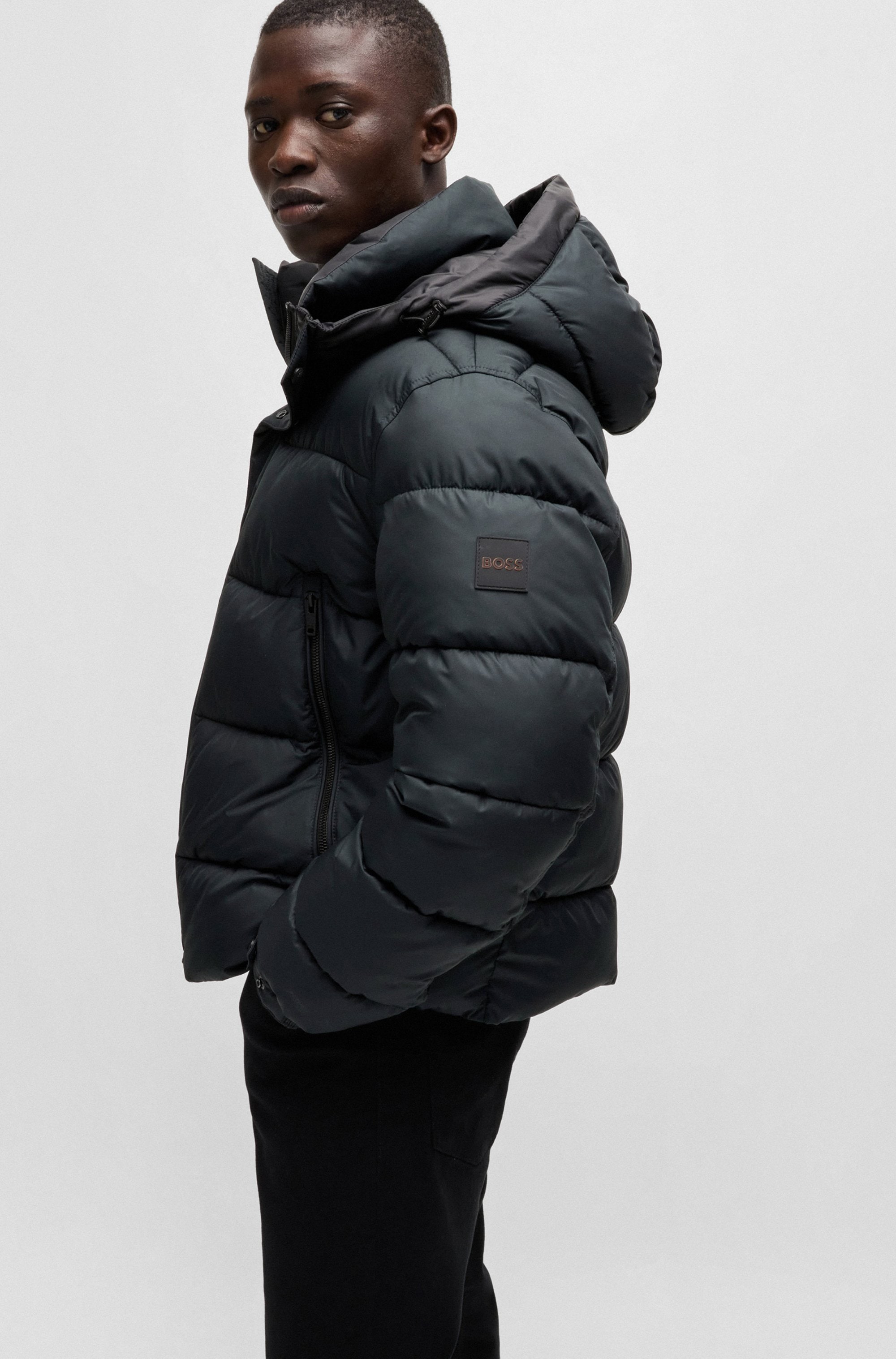 BOSS ORANGE Steppjacke »Omaris«, mit Kapuze, mit Reißverschlusstaschen