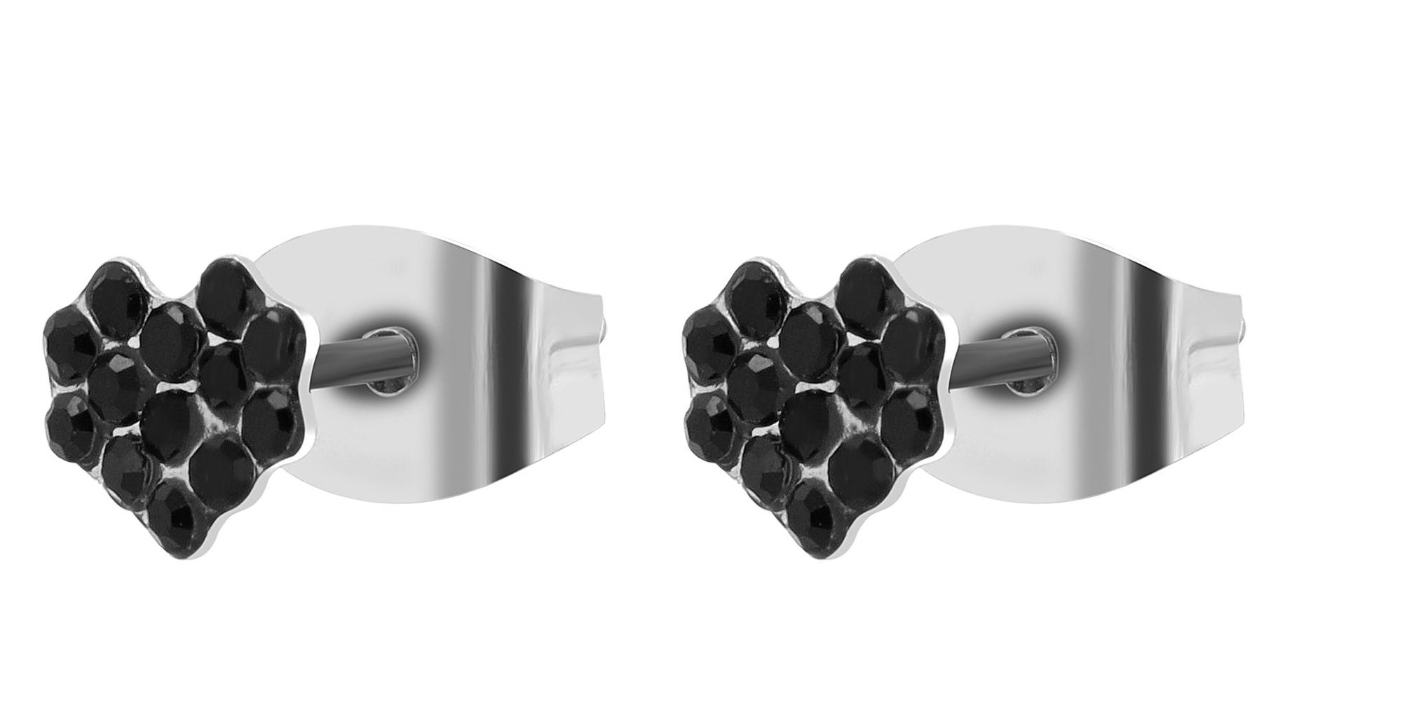 Adelia´s Paar Ohrhänger »Damen Ohrringe – Ohrstecker aus Edelstahl mit Strass Steinchen« Ein kleines Geschenk mit großer Wirkung