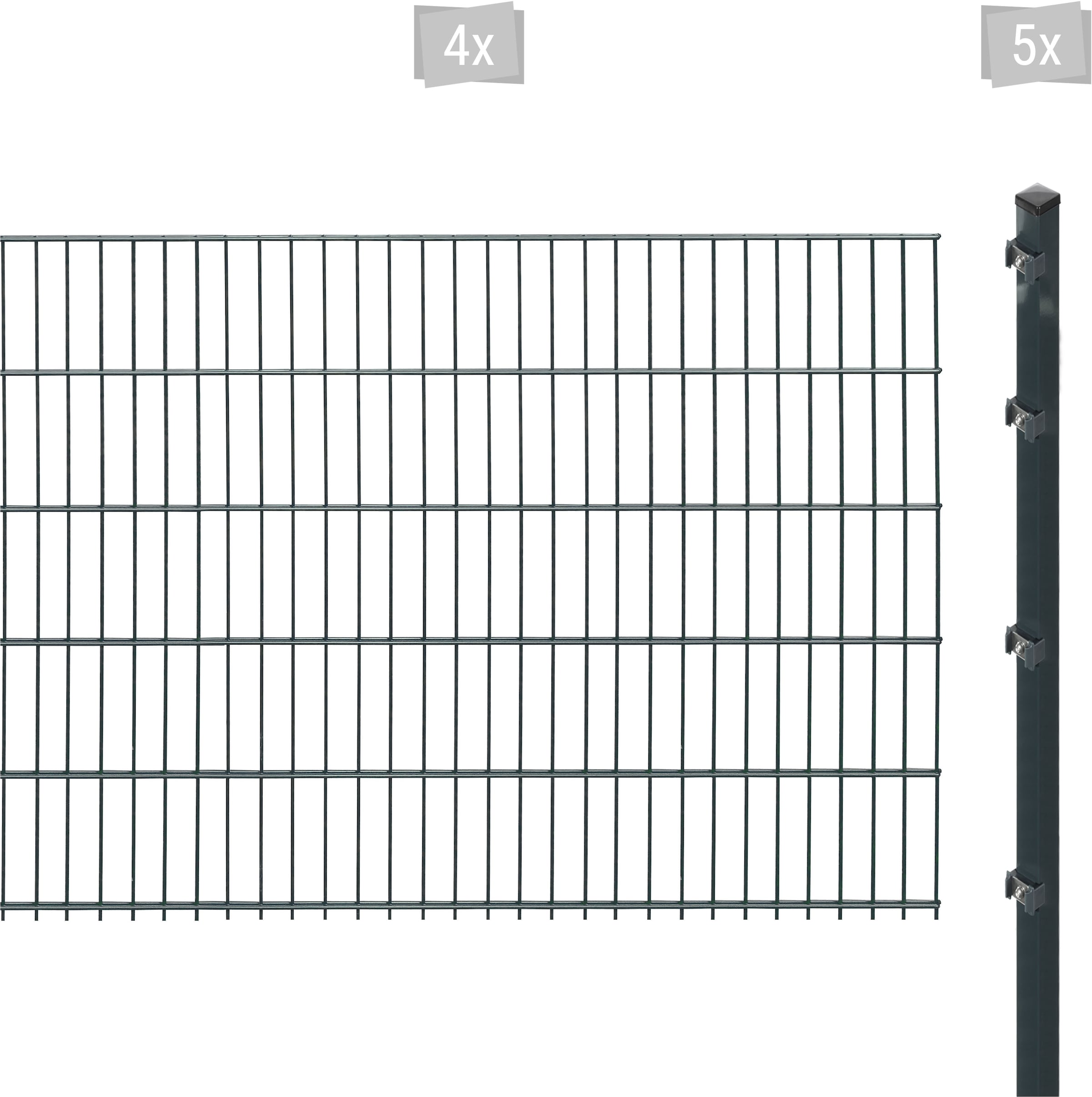 Arvotec Doppelstabmattenzaun "ESSENTIAL 103 zum Einbetonieren", Zaunhöhe 103 cm, Zaunlänge 2 - 60 m