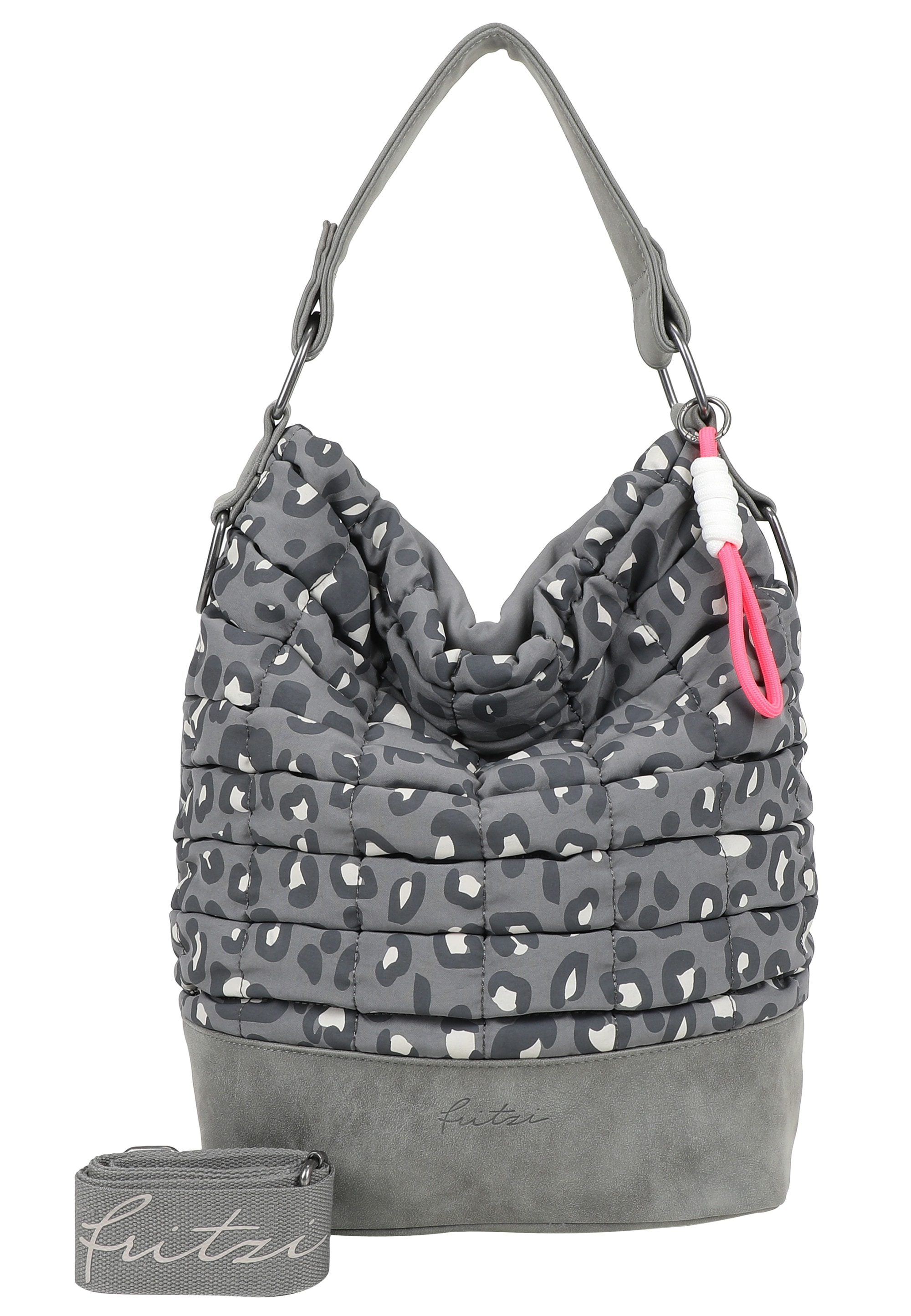 Fritzi aus Preußen Henkeltasche "Leo Bubble Soft Anthra", aus 3D-Bubble Nyl günstig online kaufen