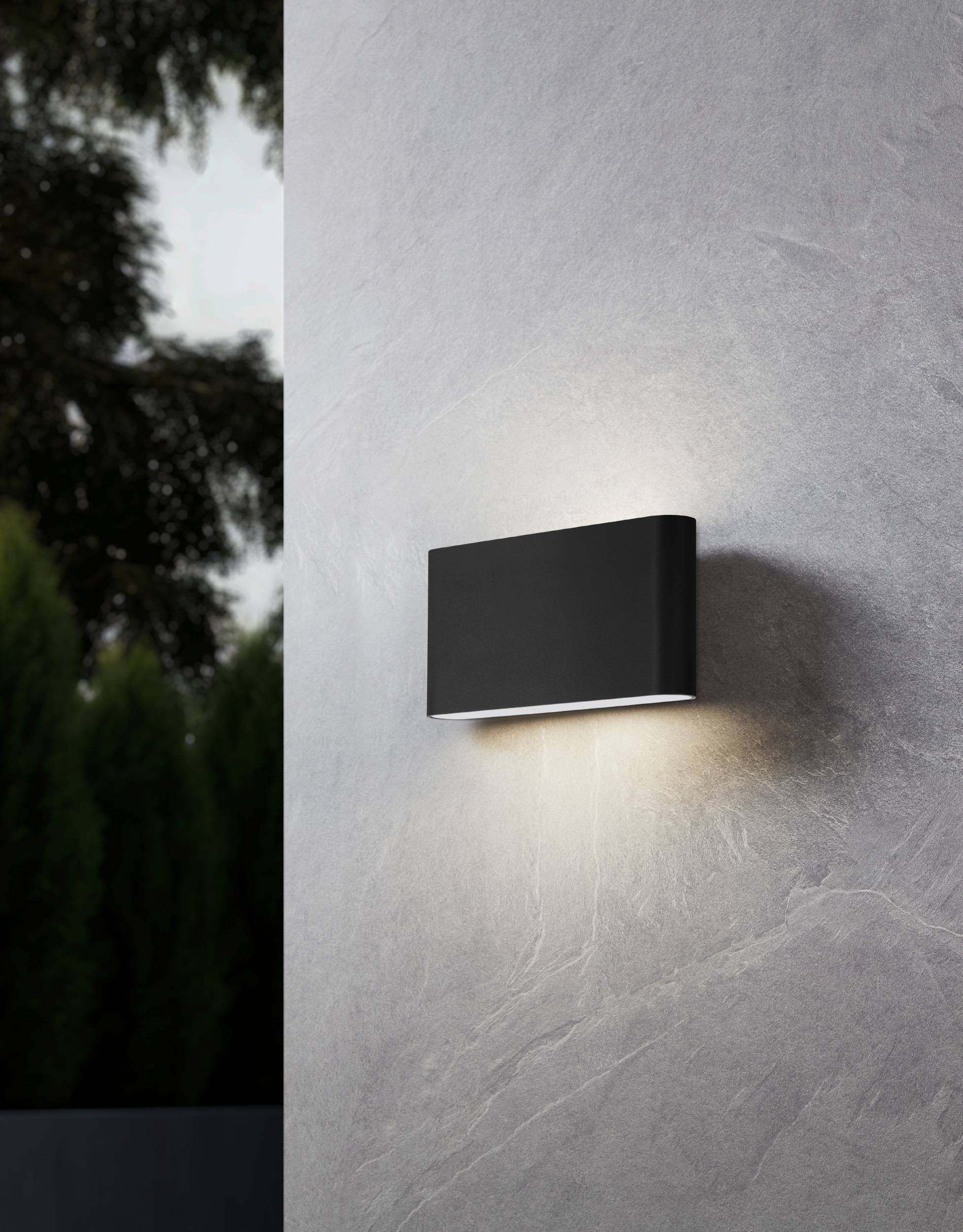 EGLO Wandleuchte »Grutti Wandlampe, Außenlampe, Wand Außenbeleuchtung, Aluminium, IP65« LED-Modul 1 Stk. Kaltweiß | Neutralweiß | Warmweiß