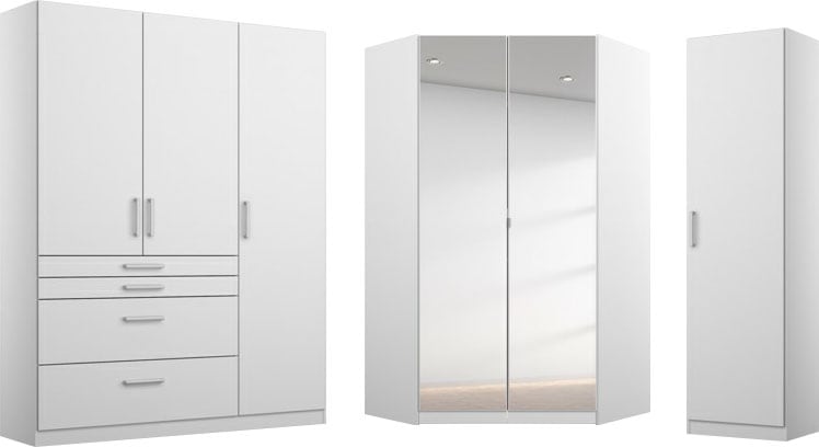 rauch Schrank-Set "Kleiderschrank Schrank Garderobe Garderobenschrank Eckschrank HOMBURG" Set