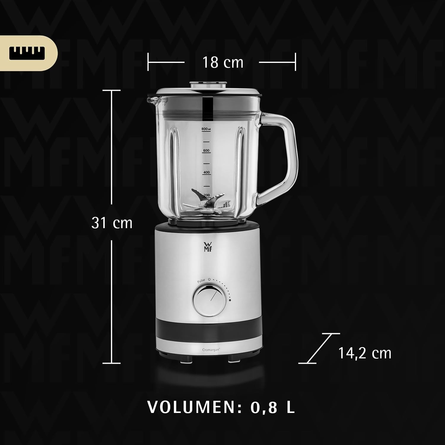 WMF Standmixer »KÜCHENminis®« 400 W 0,8 l, 5 Stufen