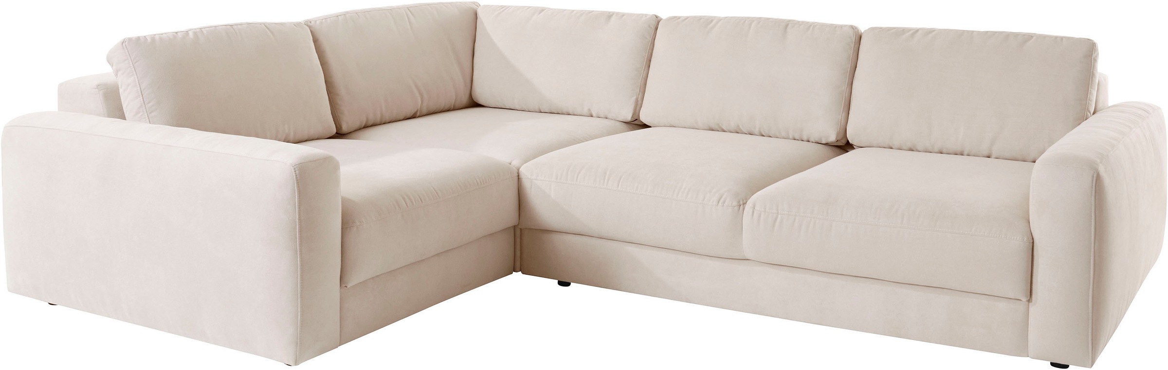 Places of Style Ecksofa »Bloomfield, L-Form«, extra tiefe Sitzfläche, wahlweise mit Sitztiefenverstellung