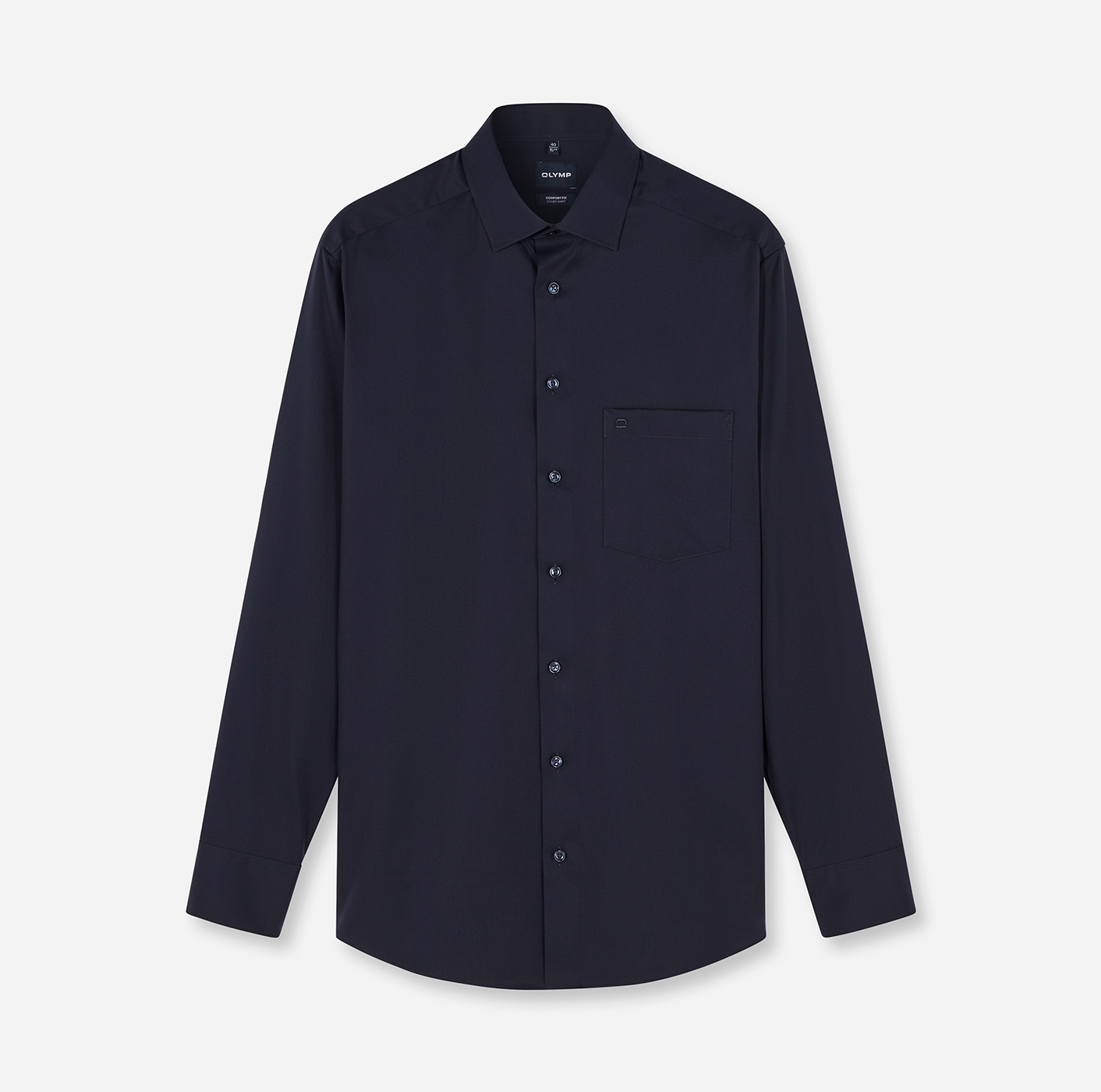 OLYMP Langarmhemd "Luxor Cover Shirt" höchste Blickdichte, bügelfrei, Businesshemd, Comfort fit