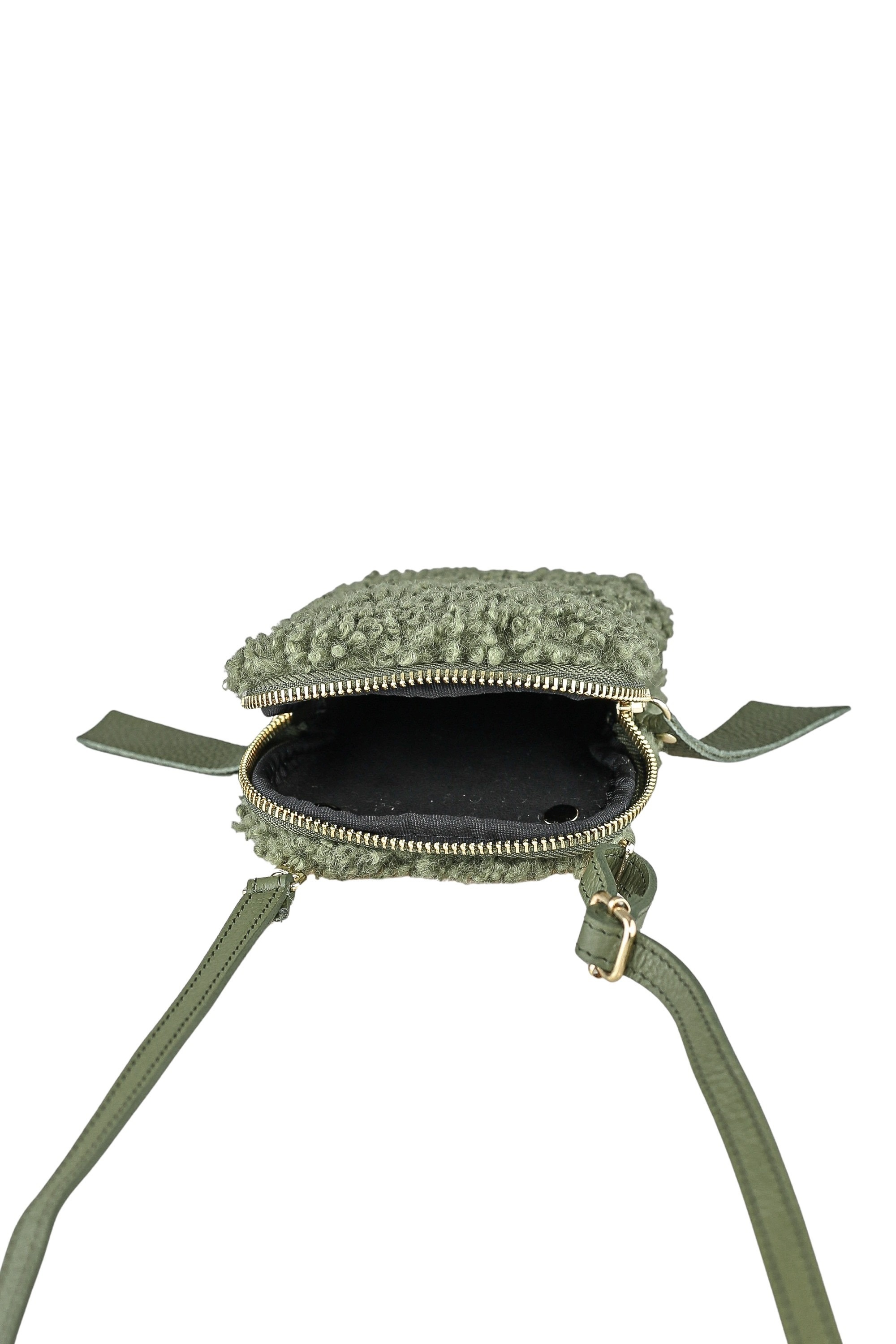 COLLEZIONE ALESSANDRO Umhängetasche »Flausch« Made in Italy, Echt Leder