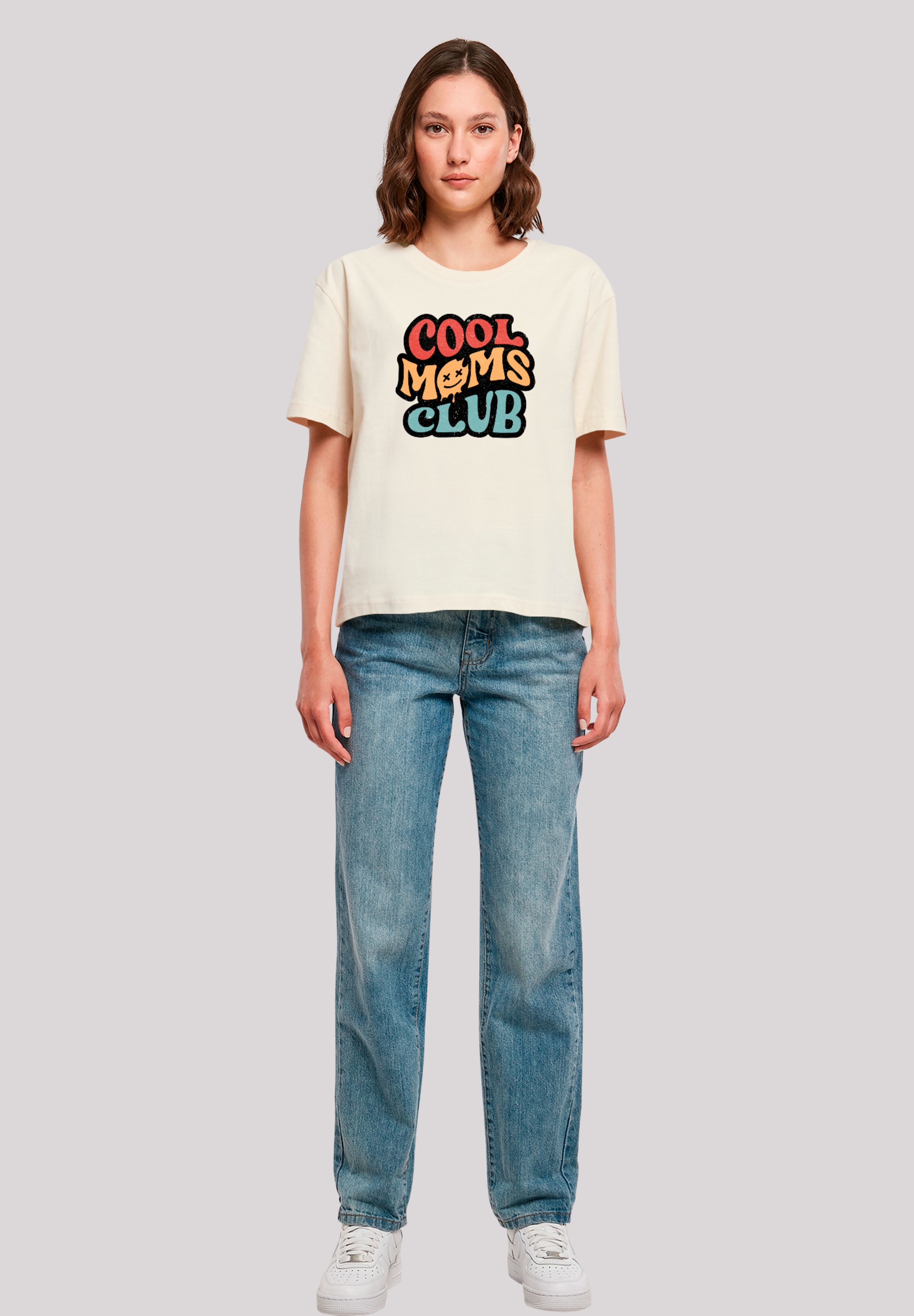 F4NT4STIC T-Shirt »Cooler Moms Club Muttertag Retro Vibe«, Premium Qualität