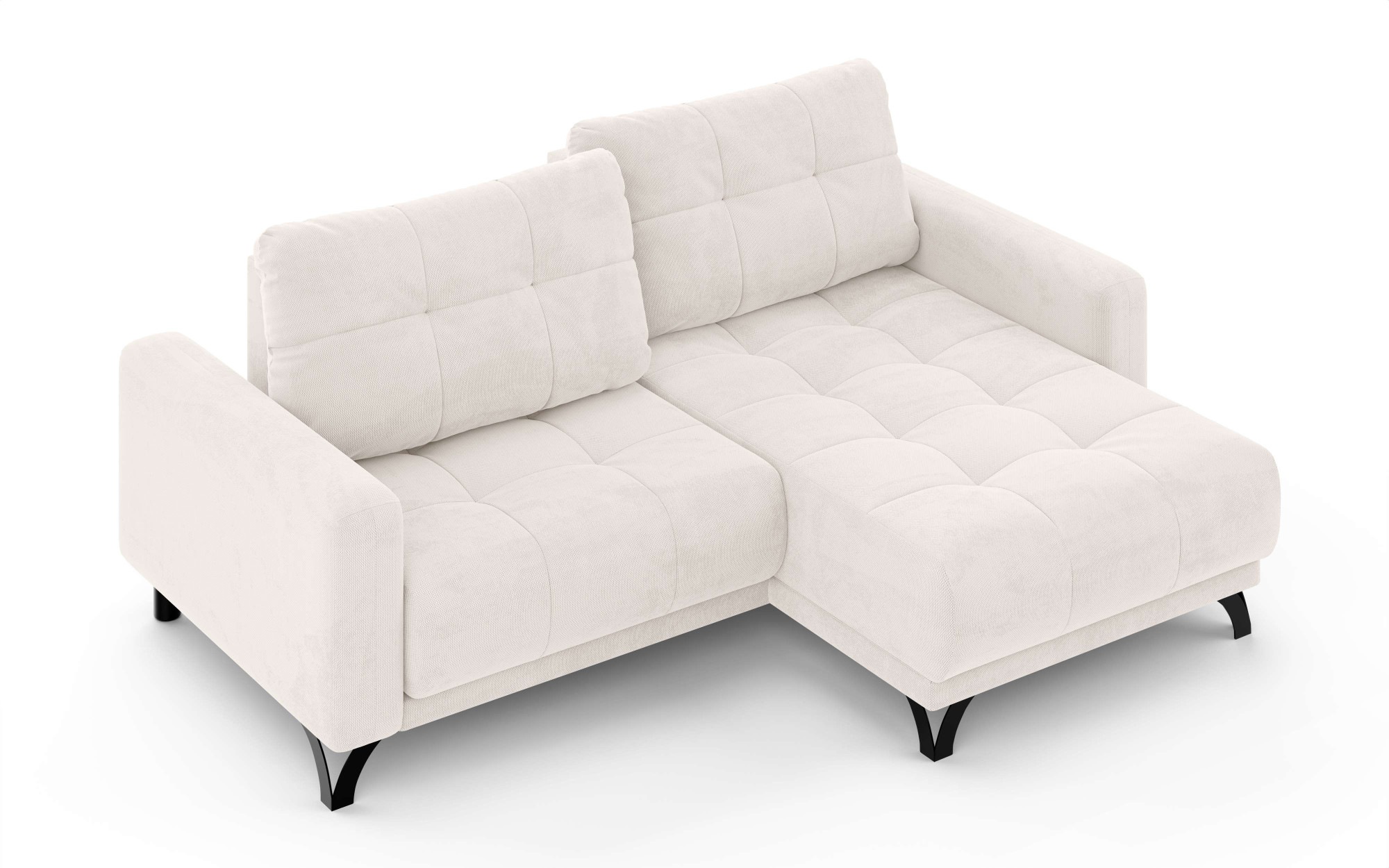 INOSIGN Ecksofa »FAIRVIEW mit verstellbaren Rückenlehne, Maße B/T/H: 234/174/93 cm«, L-Form mit Wellenunterfederung, Recamiere beidseitig montierbar