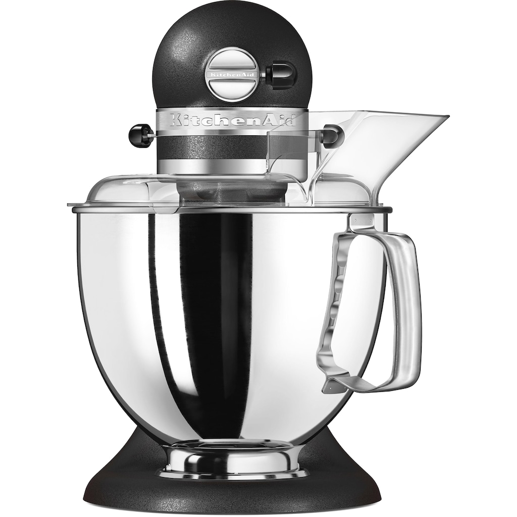 KitchenAid Küchenmaschine »5KSM175PSEBK GUSSEISEN SCHWARZ«, Gratis Wasserkocher, 2. Schüssel, Flexirührer (Wert ca. 347,-UVP)