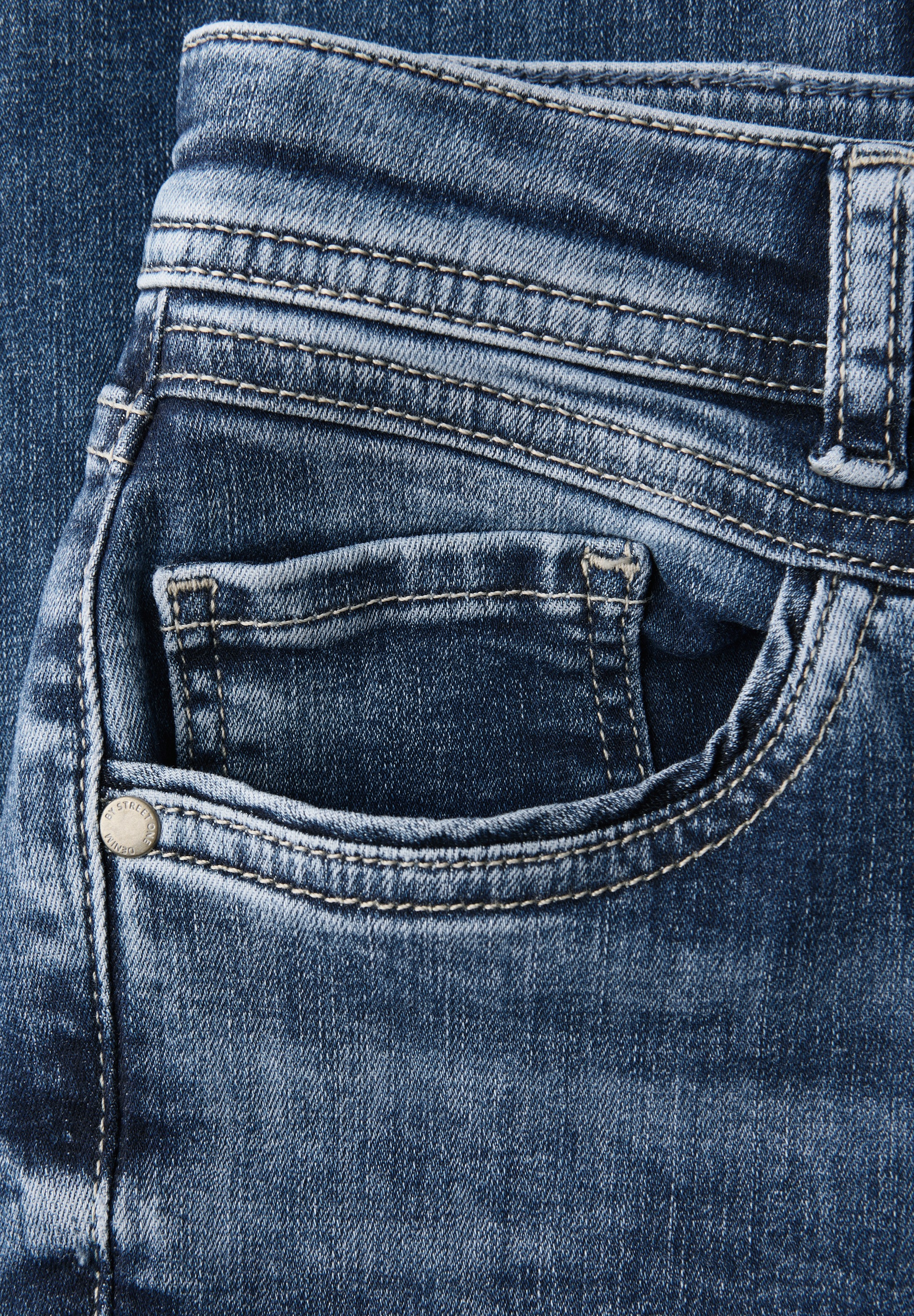 STREET ONE Slim-fit-Jeans, Middle Waist