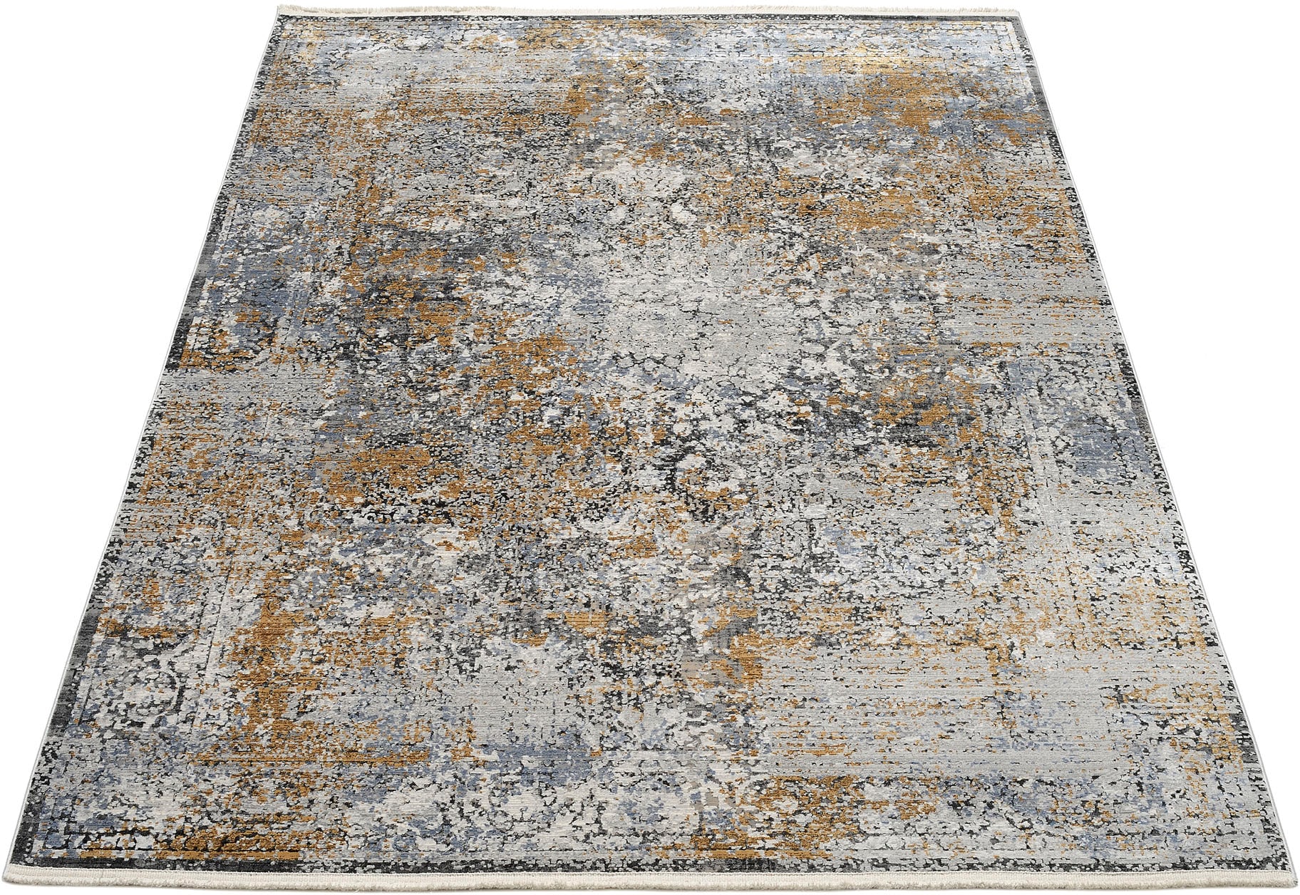 OCI DIE TEPPICHMARKE Teppich »IMPRESSION VERA«, rechteckig, 8 mm Höhe, Vintage, feine Fransen, leichter Glanz durch Viskose, Wohnzimmer