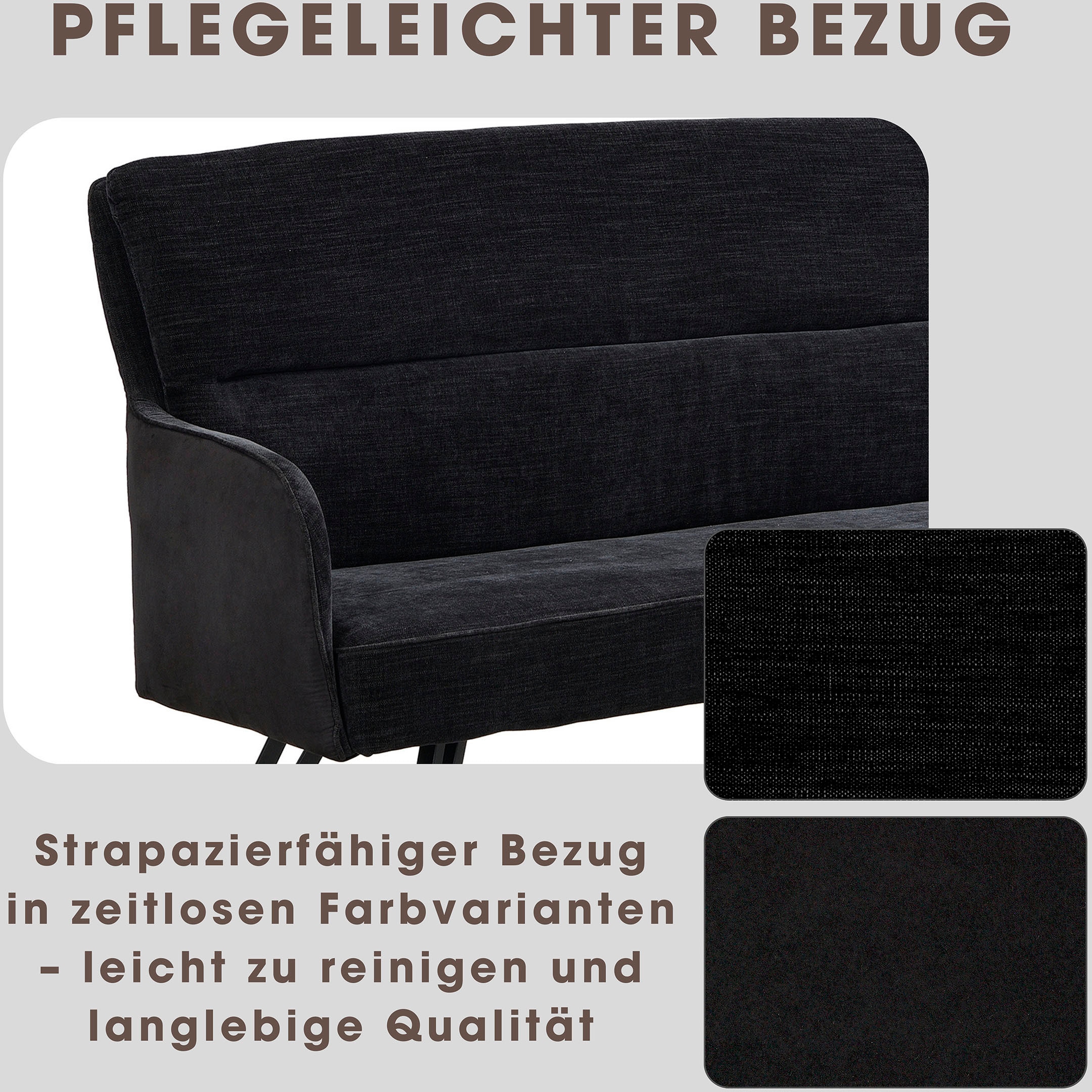 byLIVING Sitzbank »Tino«, (1 St.), mit Federkernpolsterung in 140 oder 160cm, hochwertige Polsterbezüge