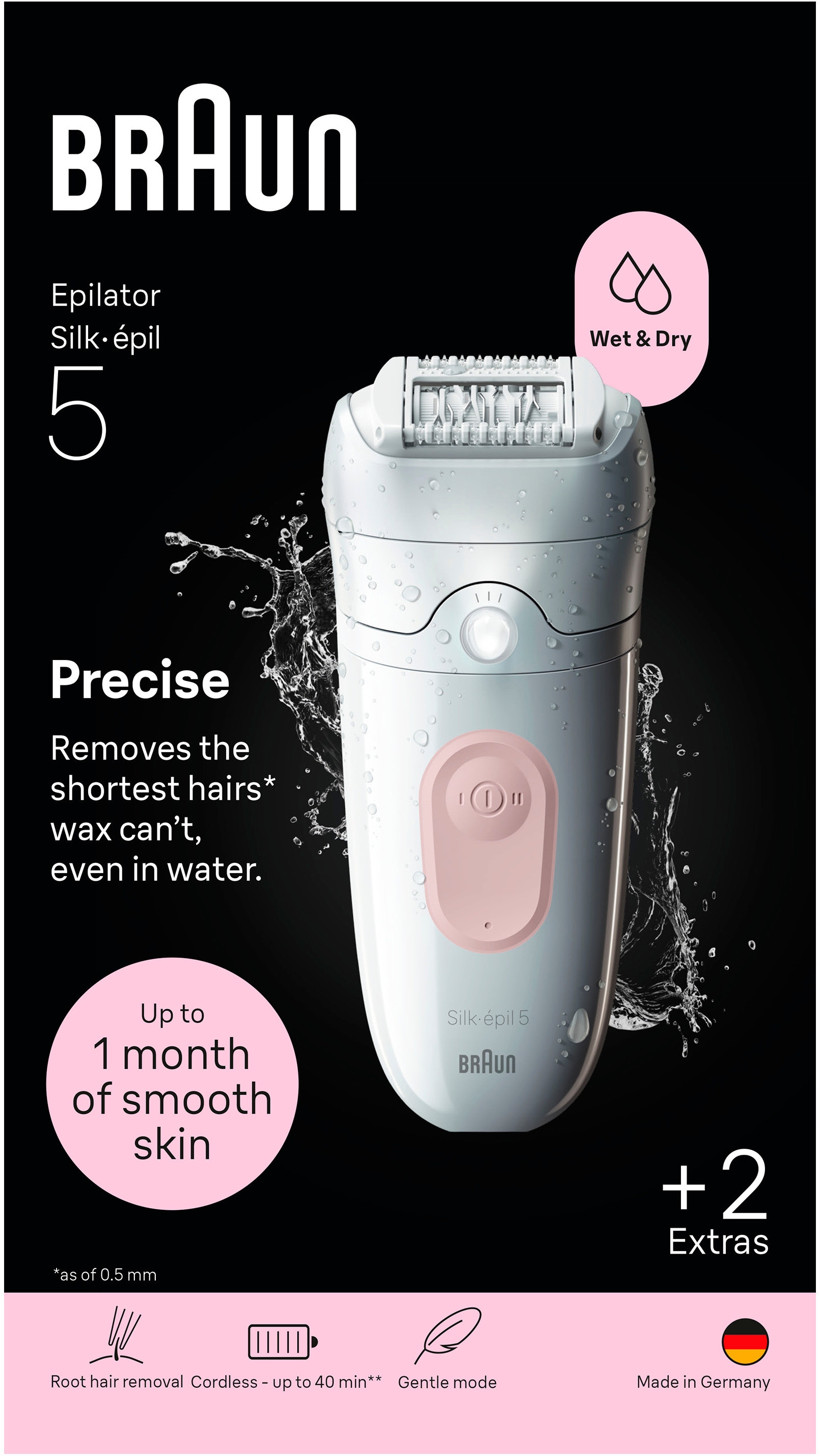 Braun Epilierer »Silk-épil 5 SE5-011« Wet&Dry, mit Aufbewahrungsbeutel