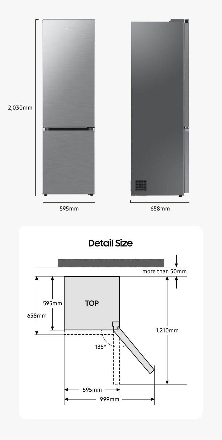 Samsung Kühl-/Gefrierkombination »RB38C7AGWS9«