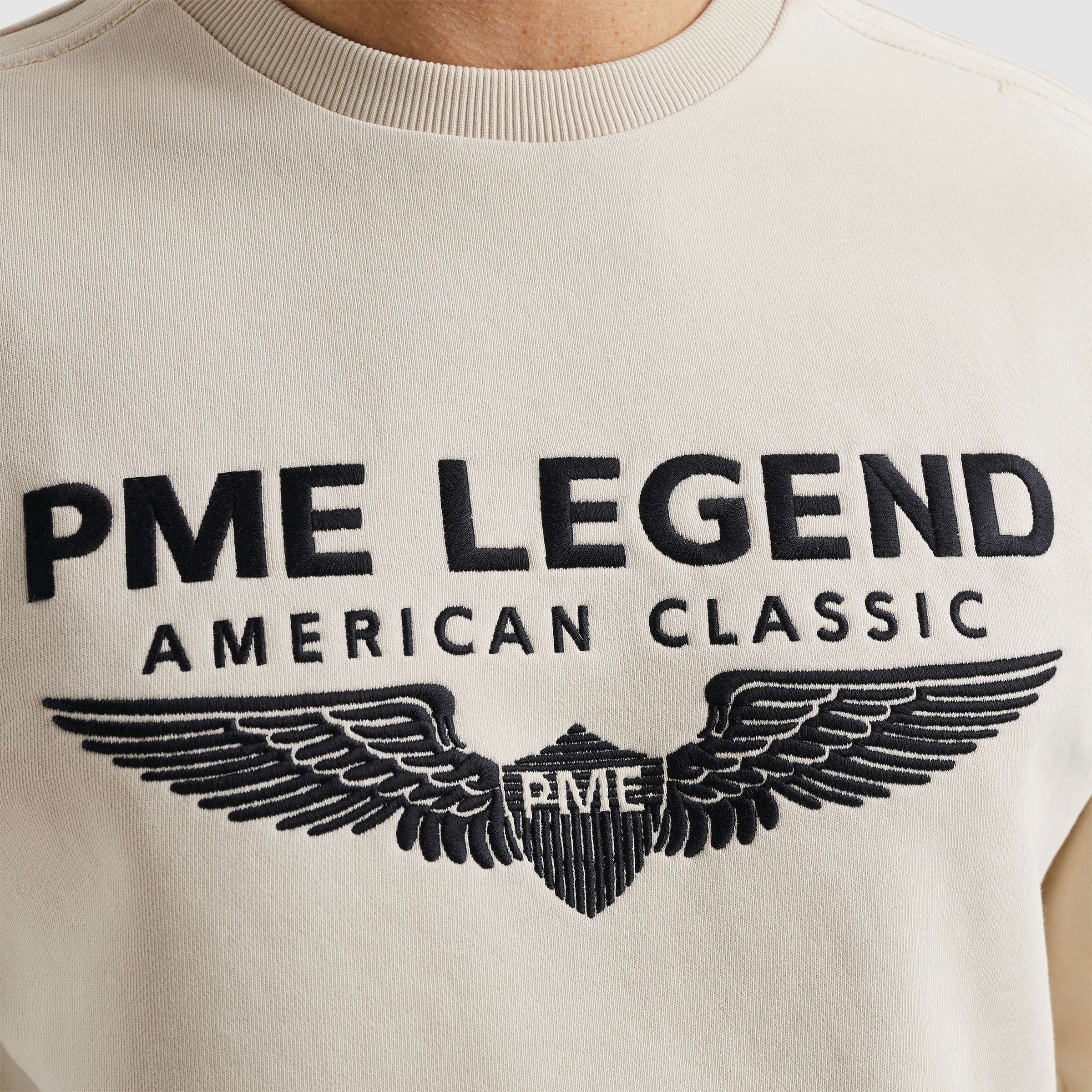 PME LEGEND Sweatshirt »Crewneck soft terry with logo«, mit Logo Stickerei
