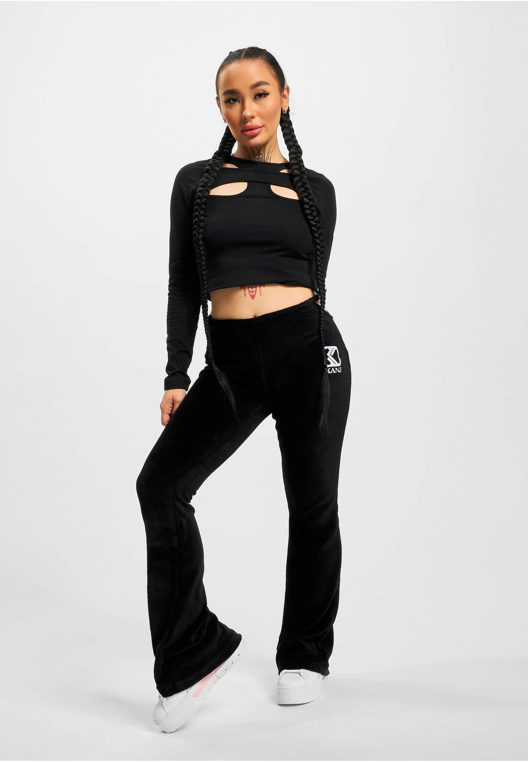 Karl Kani Leggings »Karl Kani Damen KW223-016-1 KK OG Velvet Flared Leggings«, (1 tlg.)
