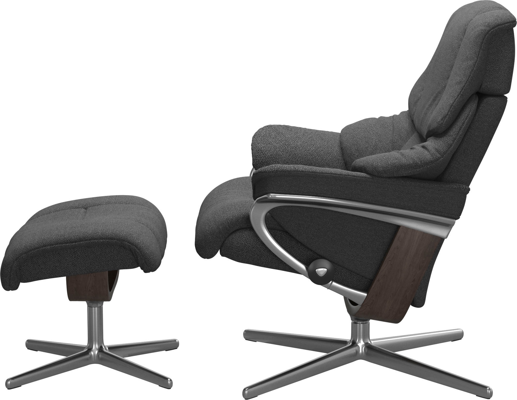 Stressless® Relaxsessel »Reno«, mit Cross Base, Größe S, M & L, Holzakzent Wenge