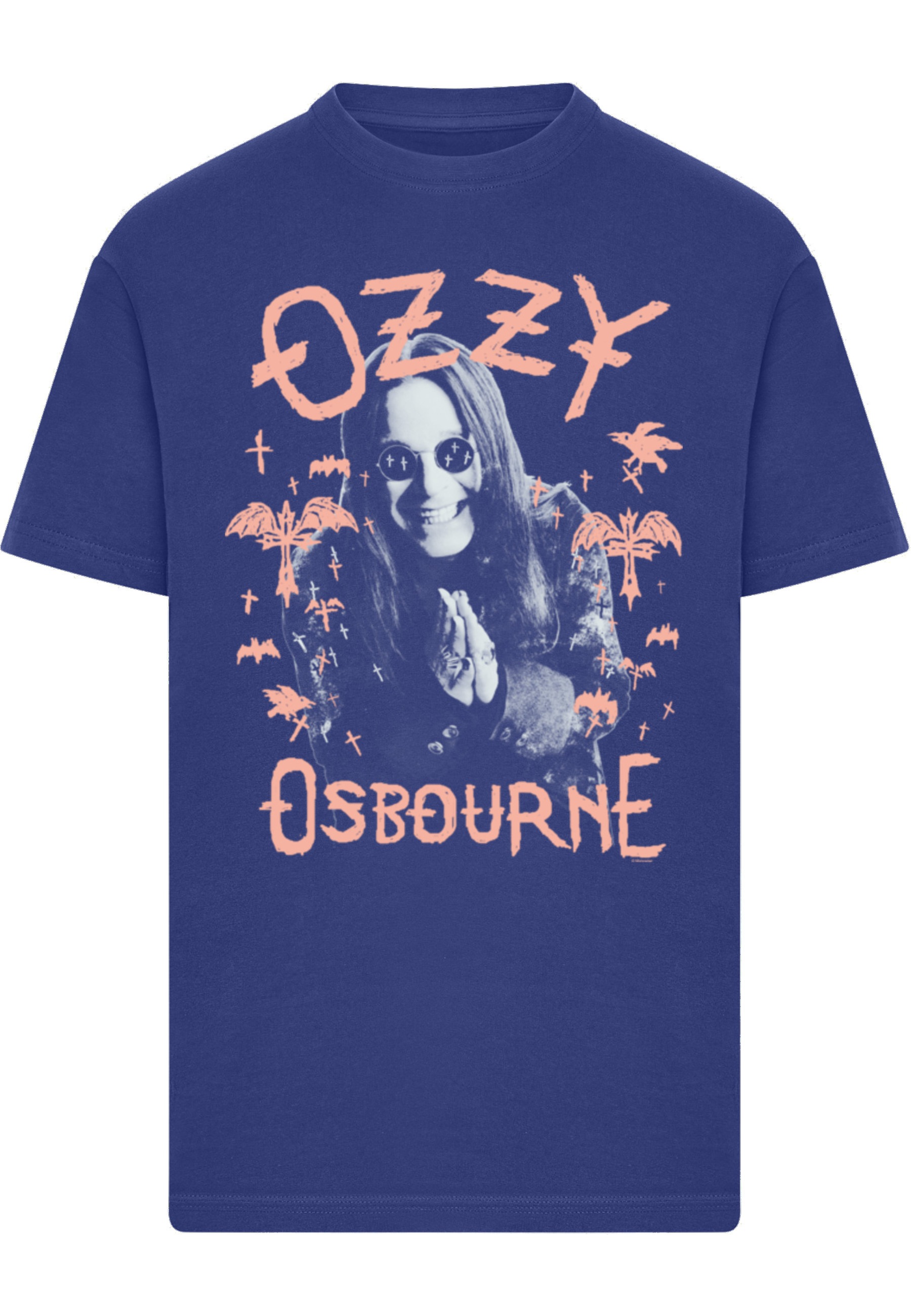 Merchcode T-Shirt "Merchcode Ozzy Osbourne - Pink Bat T-Shirt" 1
