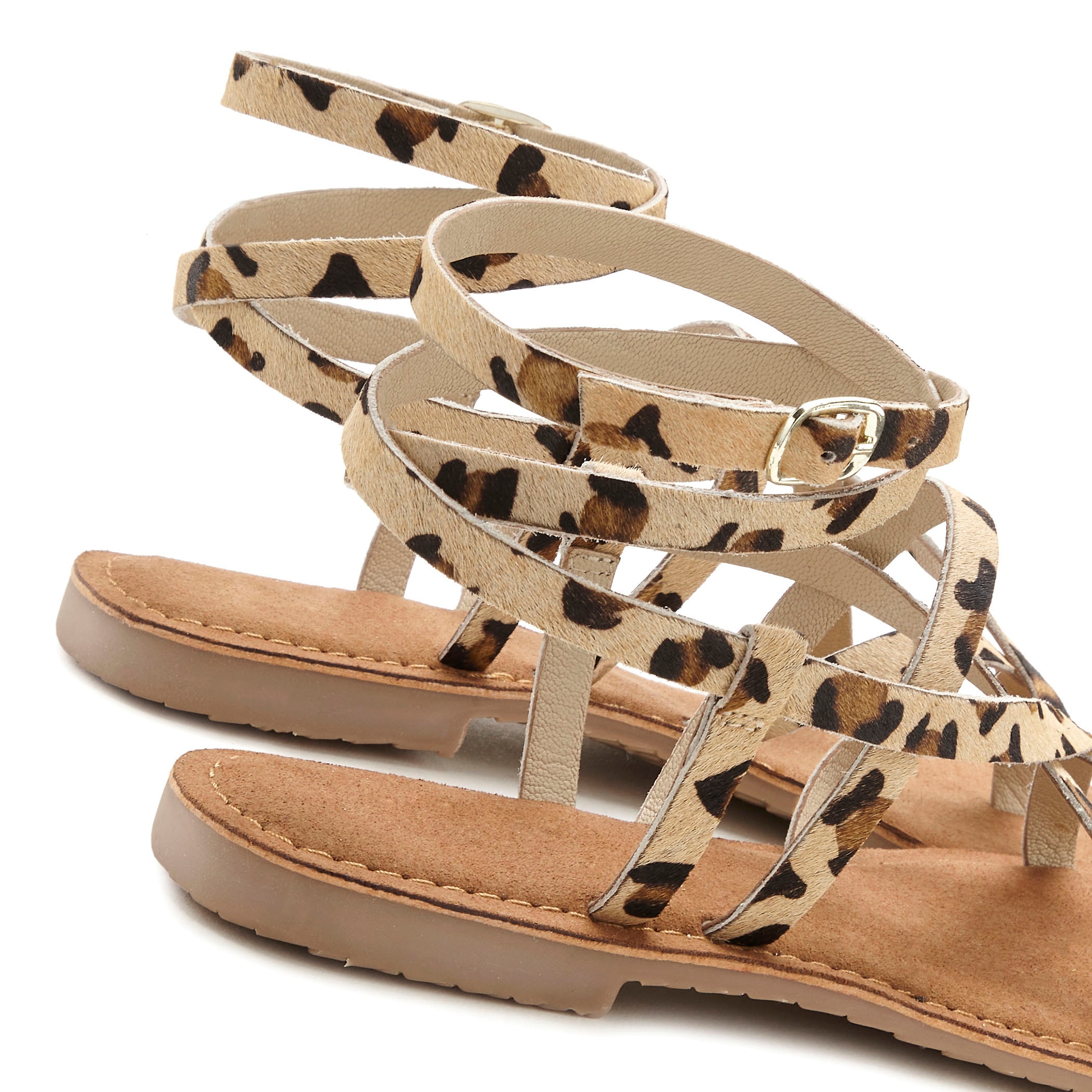 French Connection Sandale, aus hochwertigem Leder, Sandalette, Sommerschuh