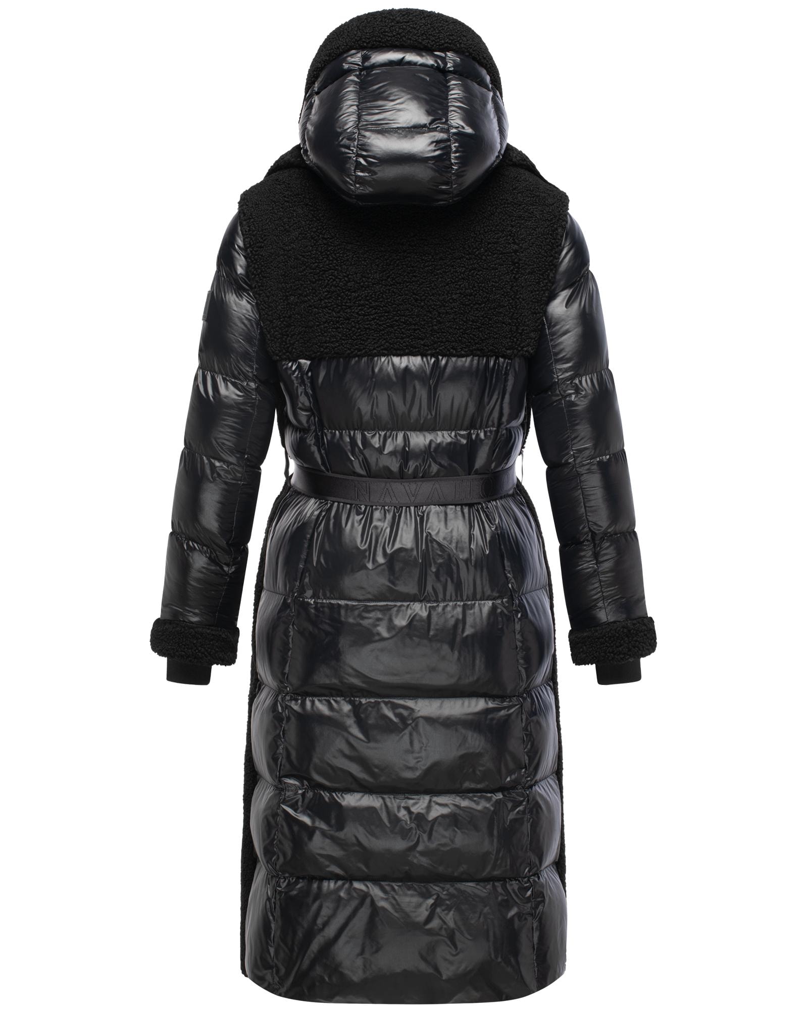 Navahoo Wintermantel »Kuscheltraum 14«, Modischer Damen Plüschmantel aus angesagtem Materialmix