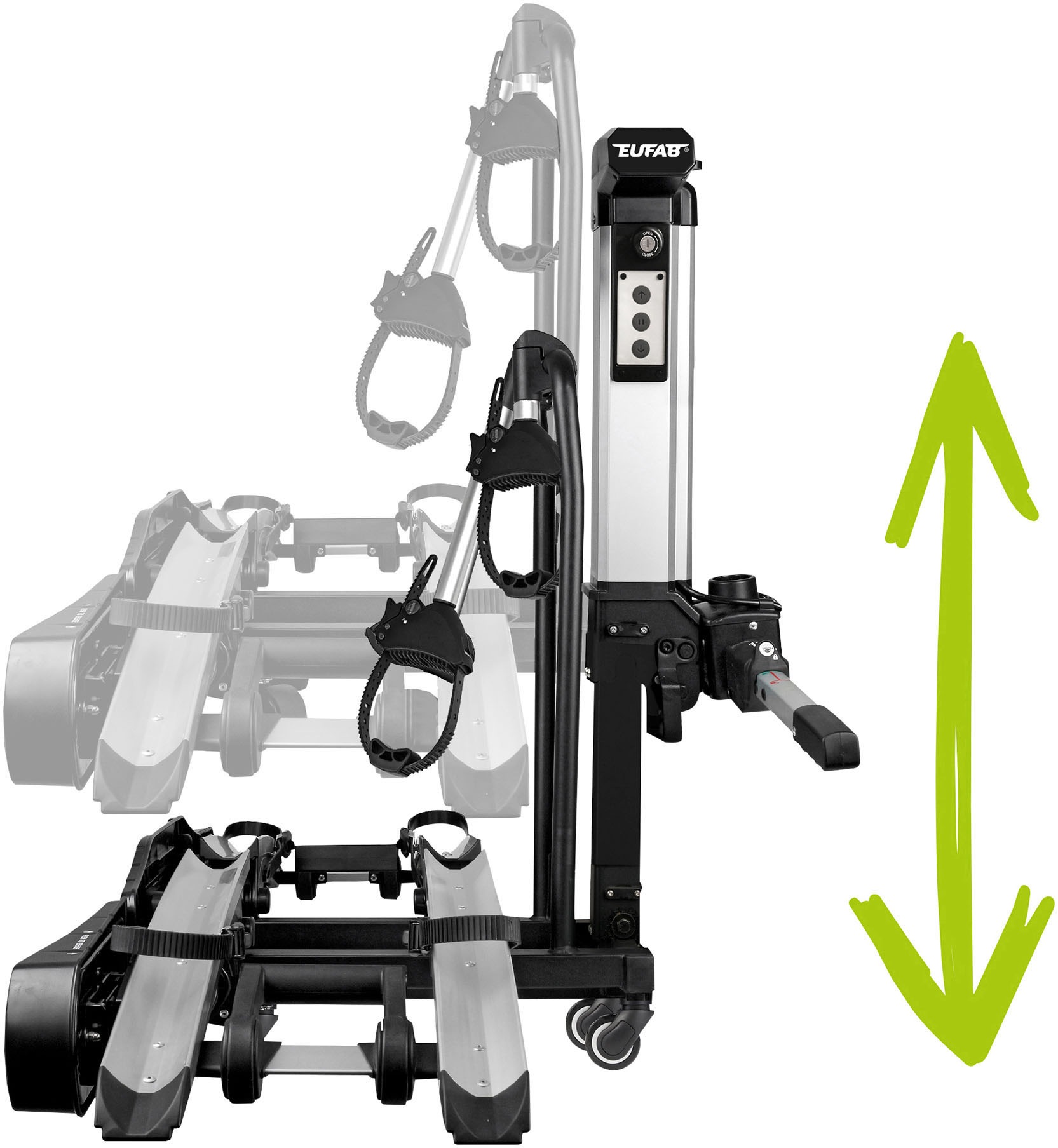 EUFAB Kupplungsfahrradträger »Fahrradträger BIKE LIFT für 2 Fahrräder«, benötigt Dauerplus auf Pin 9