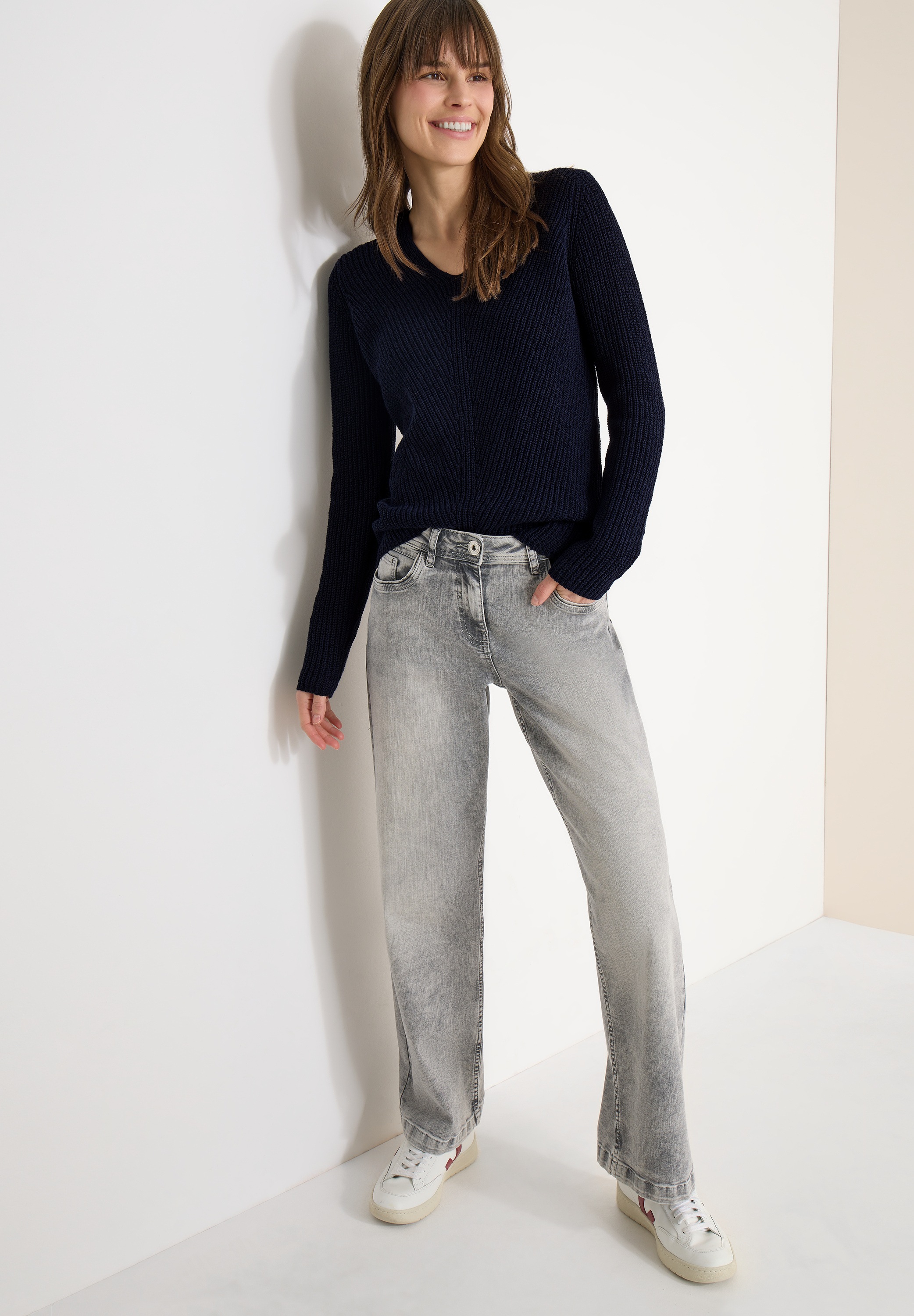 Thumbnail - Cecil Strickpullover mit V-Auschnitt