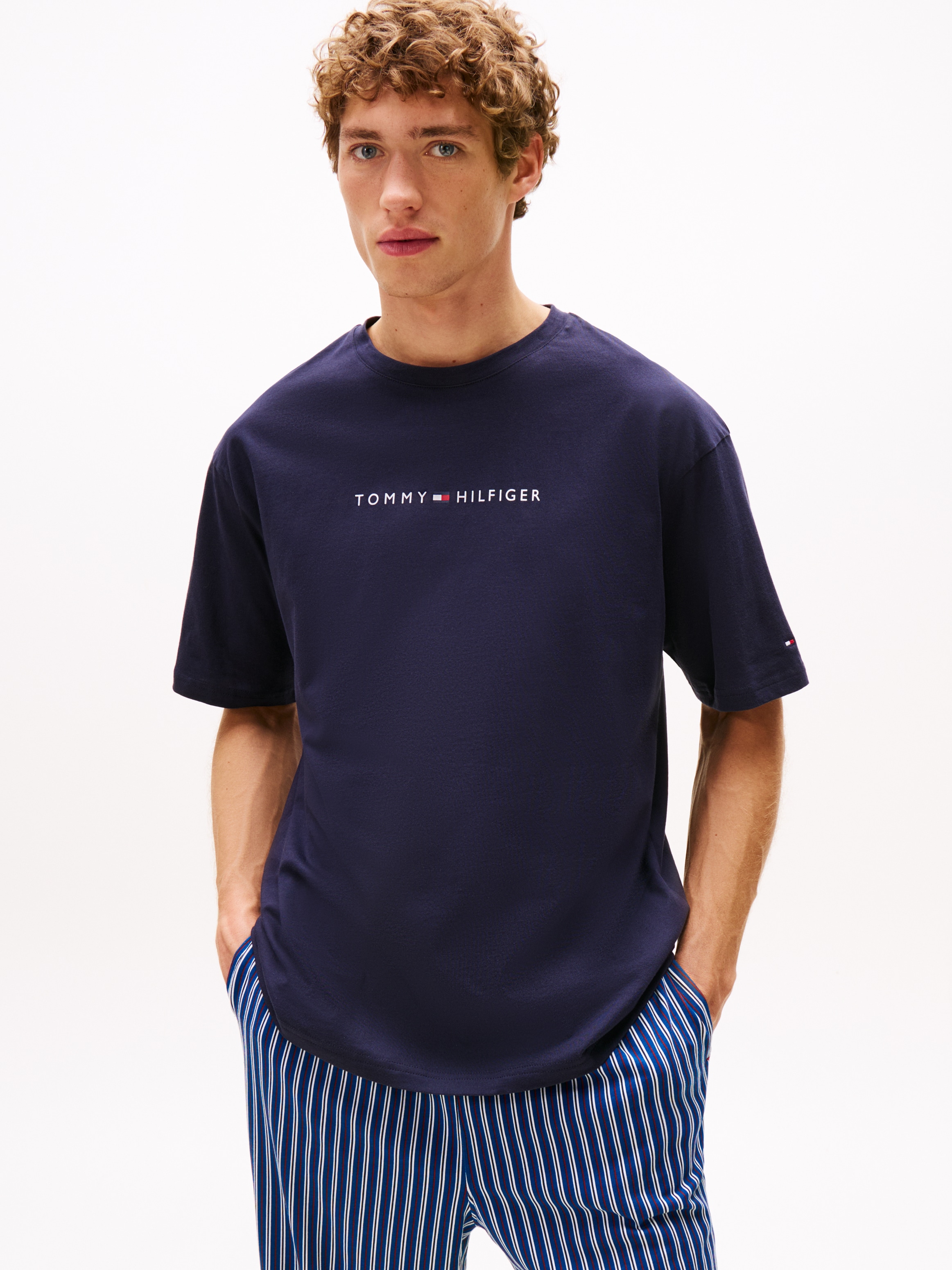 Tommy Hilfiger Underwear T-Shirt "TEE CONT. LOGO" mit Rundhals, normale Pas günstig online kaufen