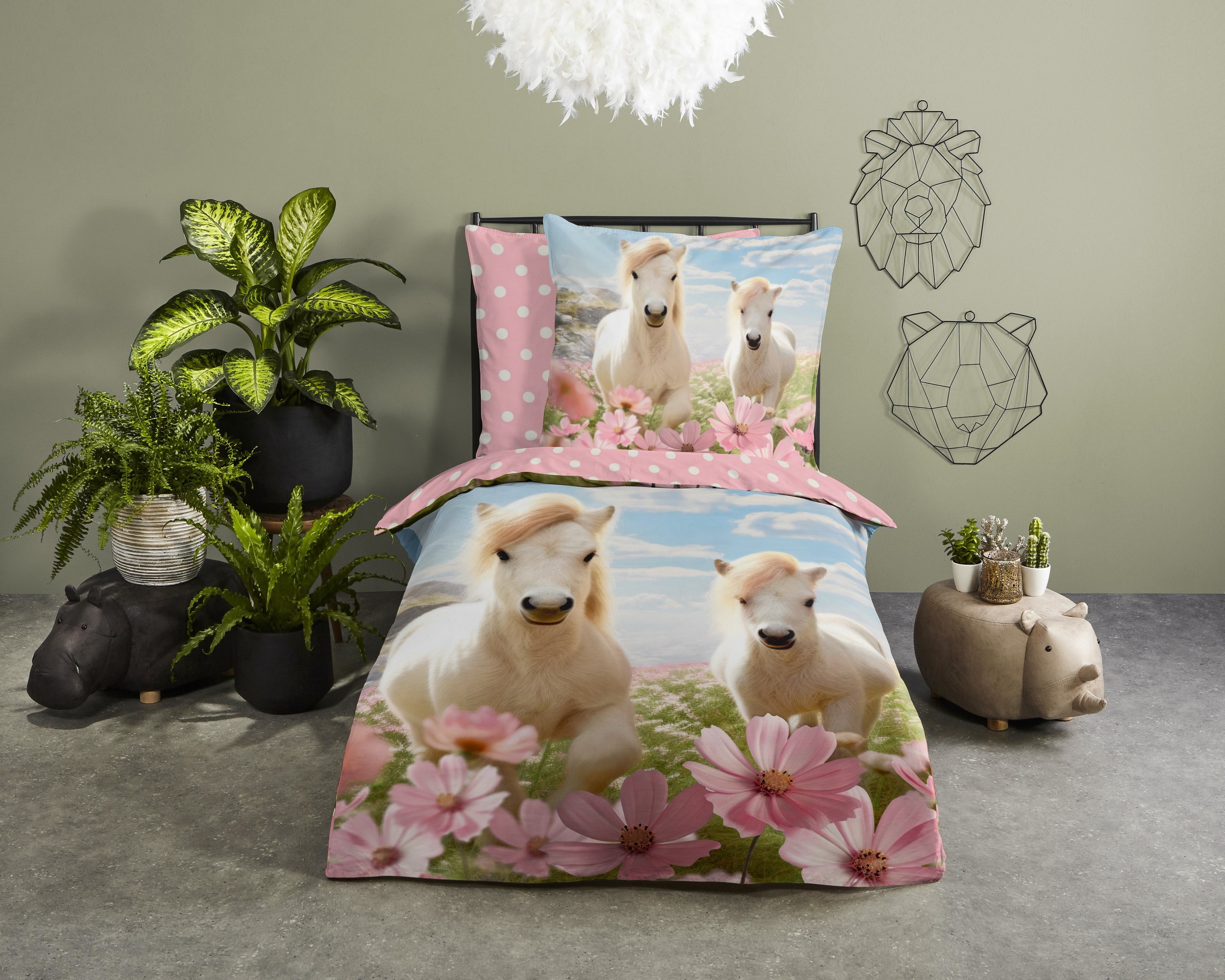 good morning Kinderbettwäsche "Philou" 2 Stk. 100% Baumwolle, 135x200, Wend günstig online kaufen