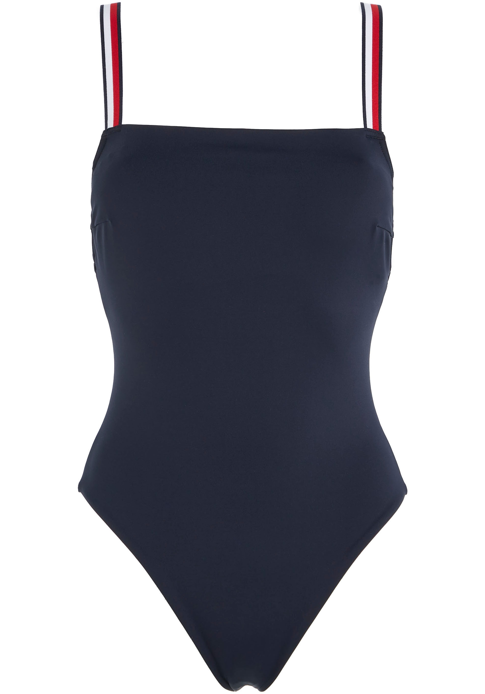 Tommy Hilfiger Swimwear Badeanzug »TH STRAIGHT NECK ONE PIECE« mit Tommy Hilfiger-Branding JW10439