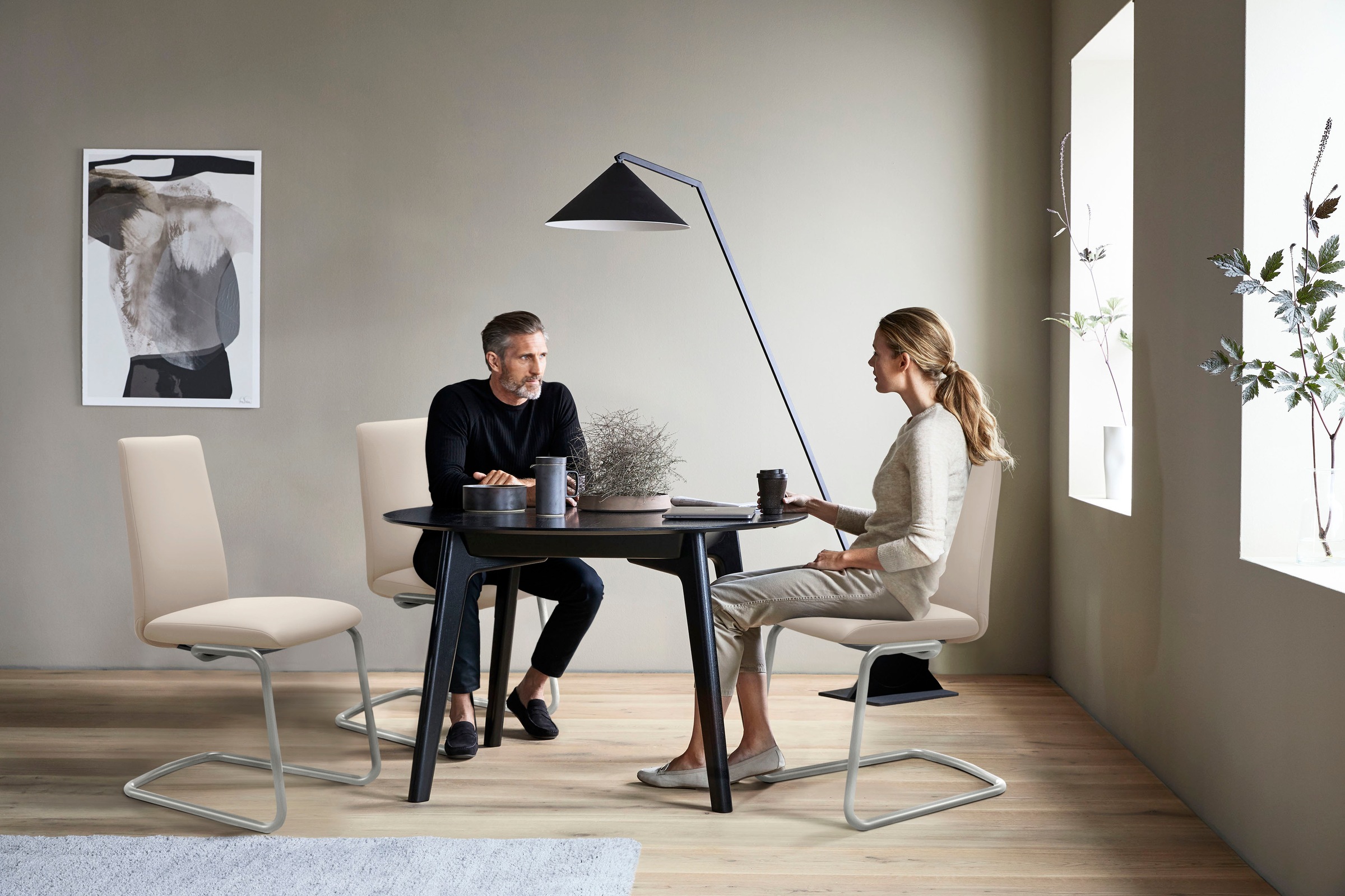 Stressless Polsterstuhl "Laurel", Leder BATICK, Low Back, Größe L, mit Bein günstig online kaufen