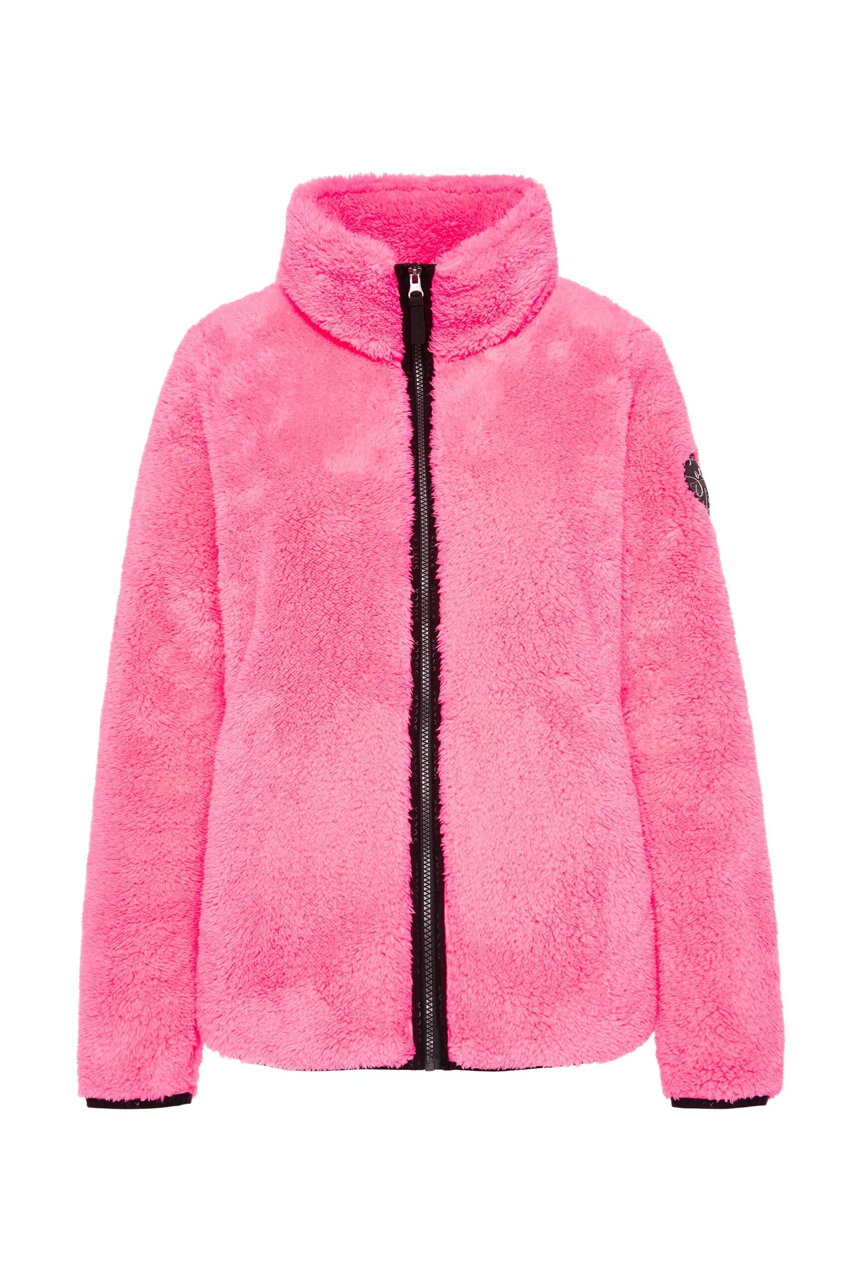 SOCCX Fleecejacke ohne Kapuze mit elastischem Saumabschluss günstig online kaufen