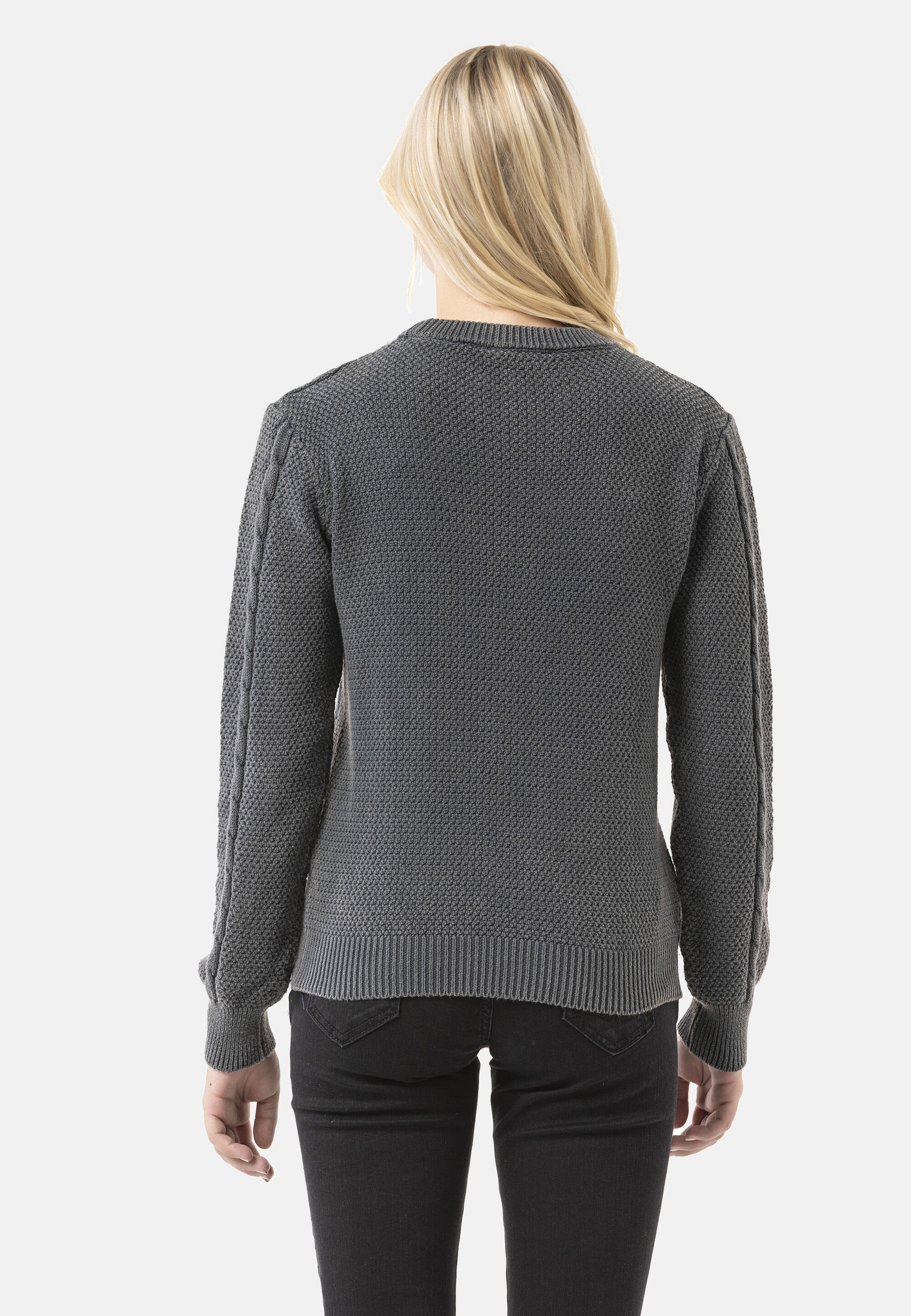 Cipo & Baxx Strickpullover »WP267« 1 Stk. mit Zopfmuster