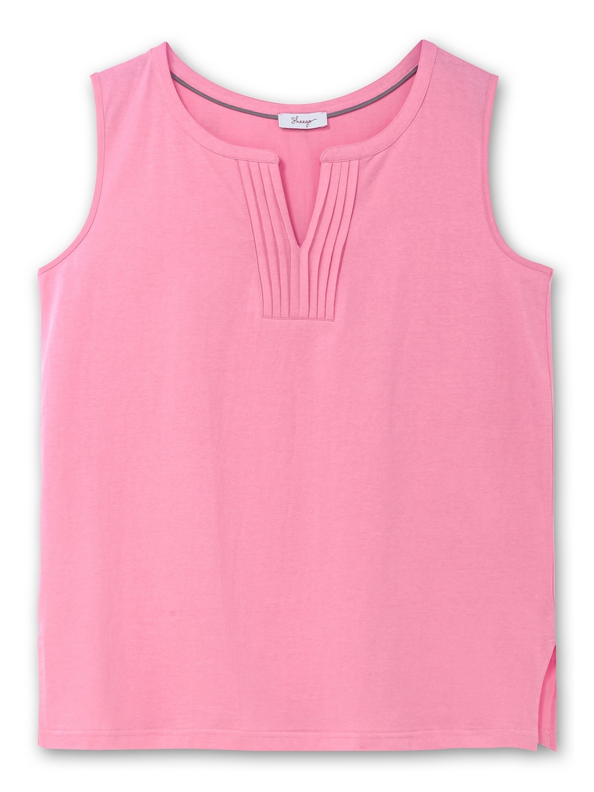 Sheego Tanktop »Große Größen«, aus Jersey, mit Biesen am Ausschnitt