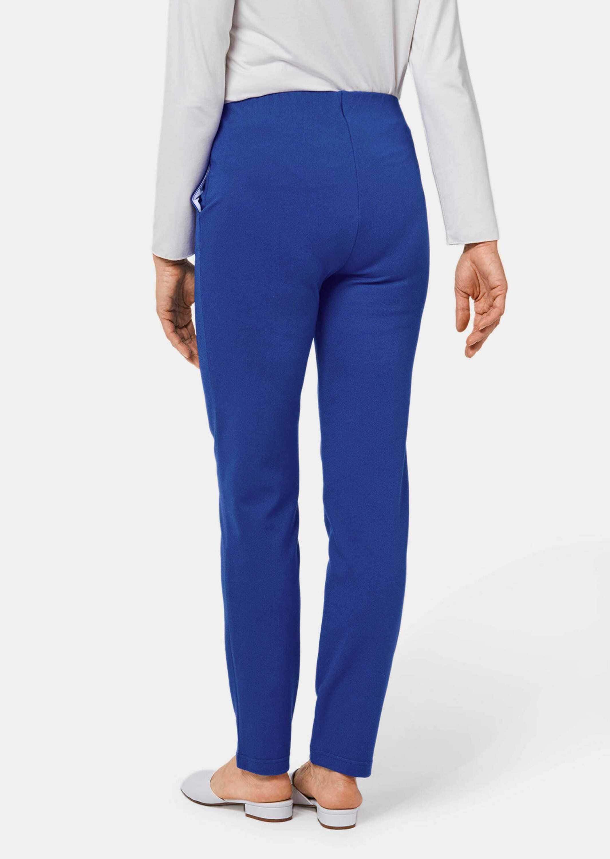 GOLDNER Schlupfhose »Schlupfhose LOUISA Moderne Hose LOUISA mit streckenden Biesen«