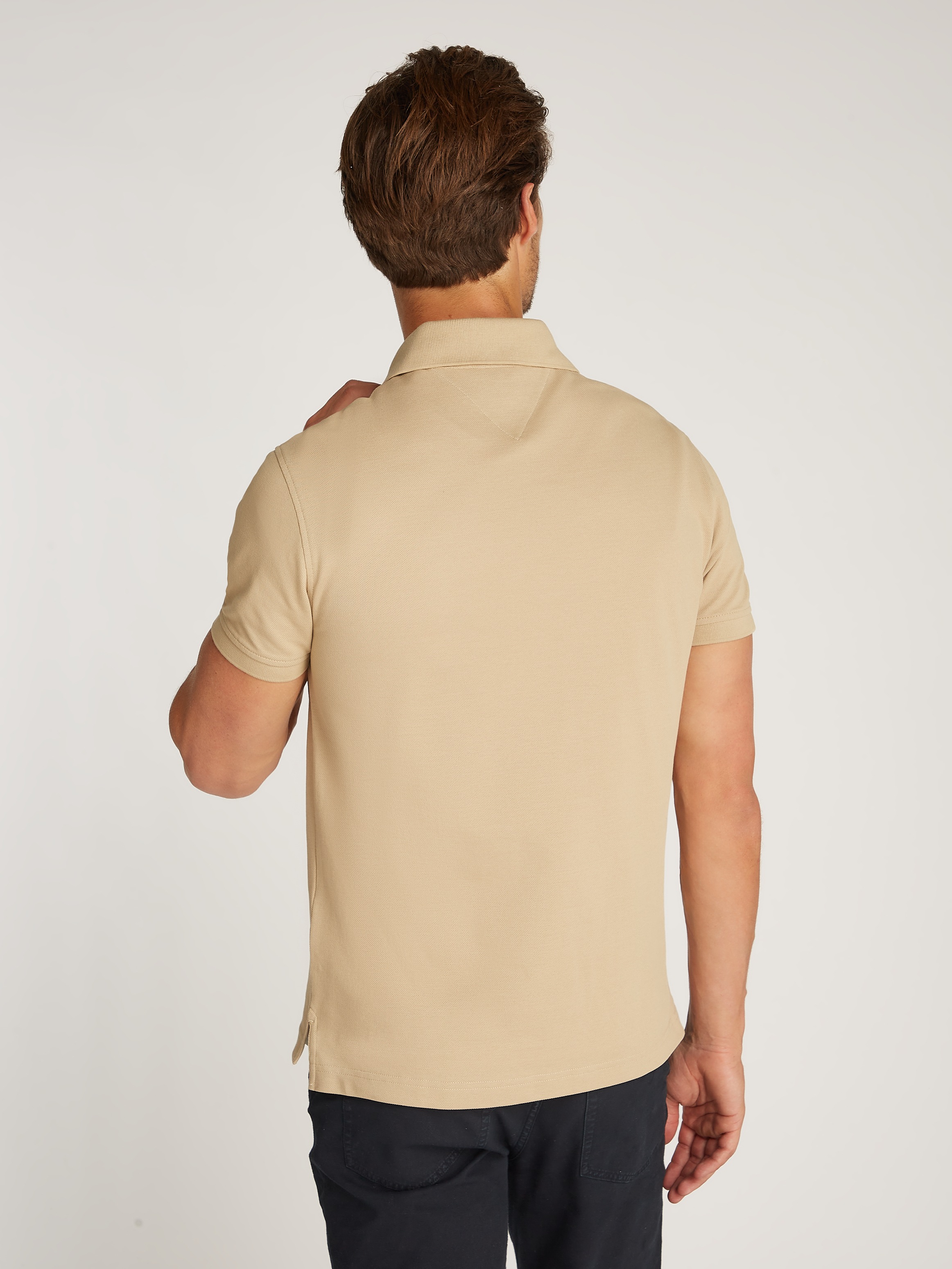 Thumbnail - Tommy Hilfiger Poloshirt "1985 SLIM POLO mit Stickerei und Piqué-Qualität" unifarben, casual, slim fit, Baumwollmix, Pol...