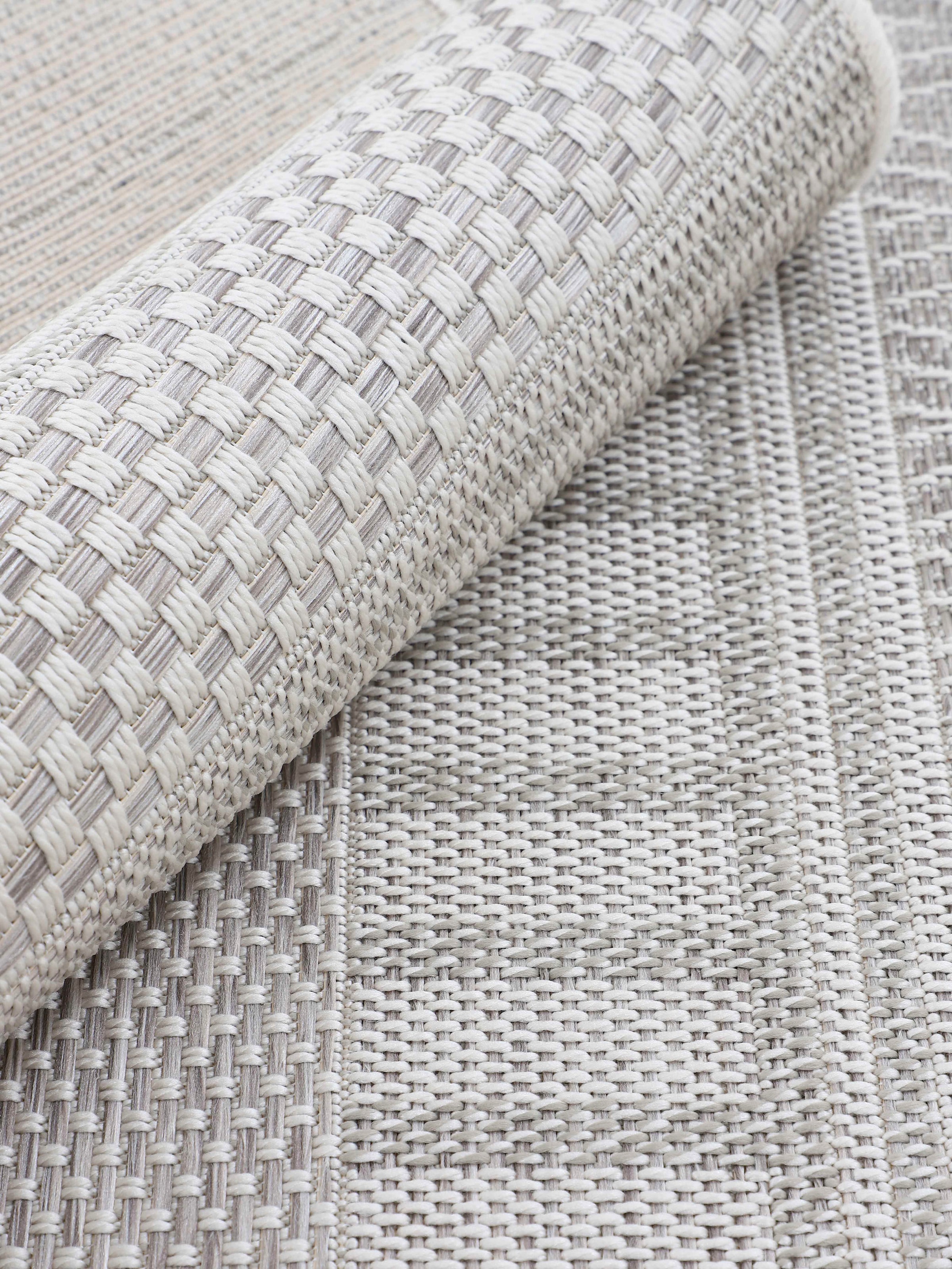 carpetfine Läufer »Boho 100«, rechteckig, 4 mm Höhe, robustes Flachgewebe, Sisal Optik, UV-beständig, Außenbereich