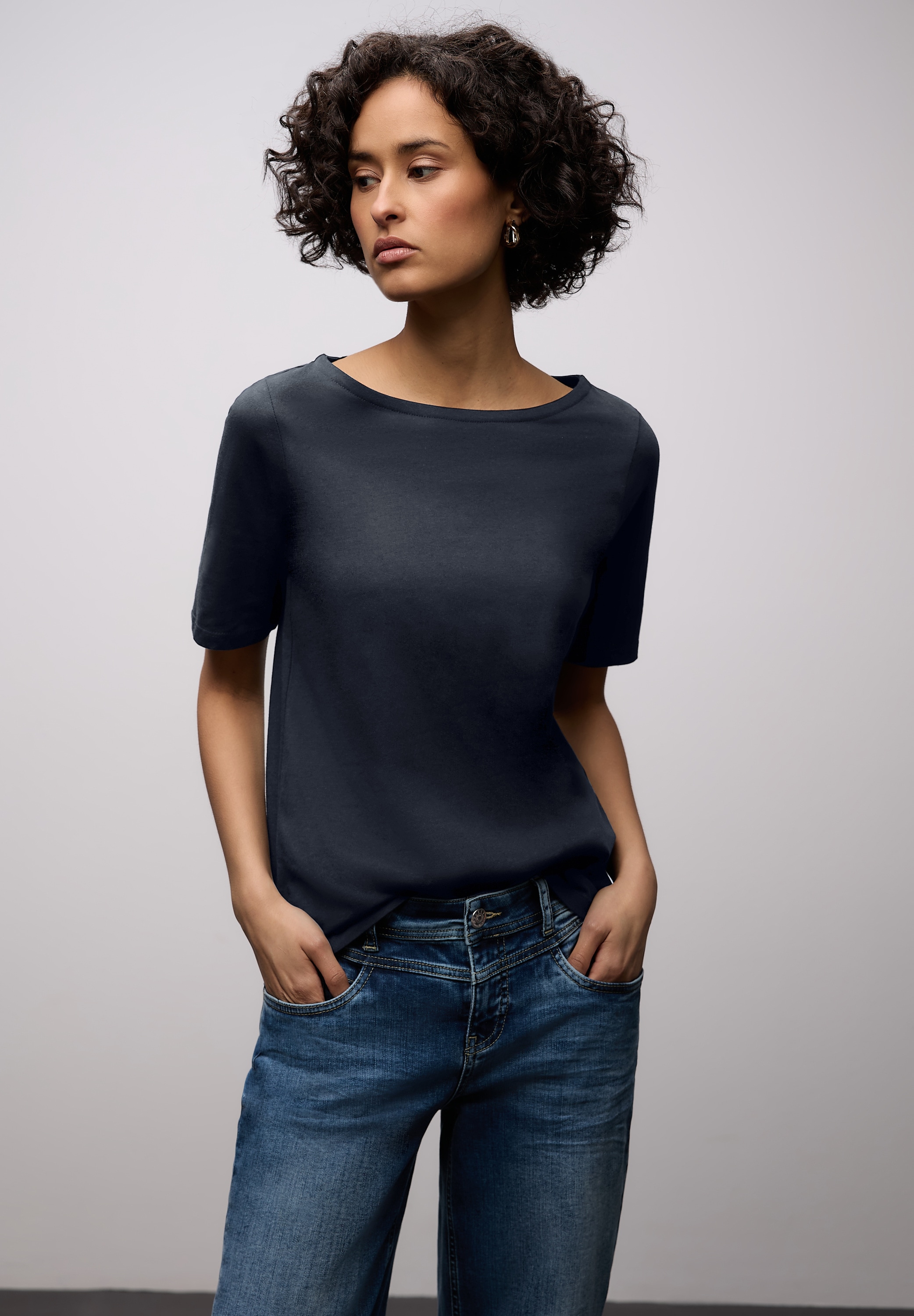 STREET ONE T-Shirt aus reiner Baumwolle