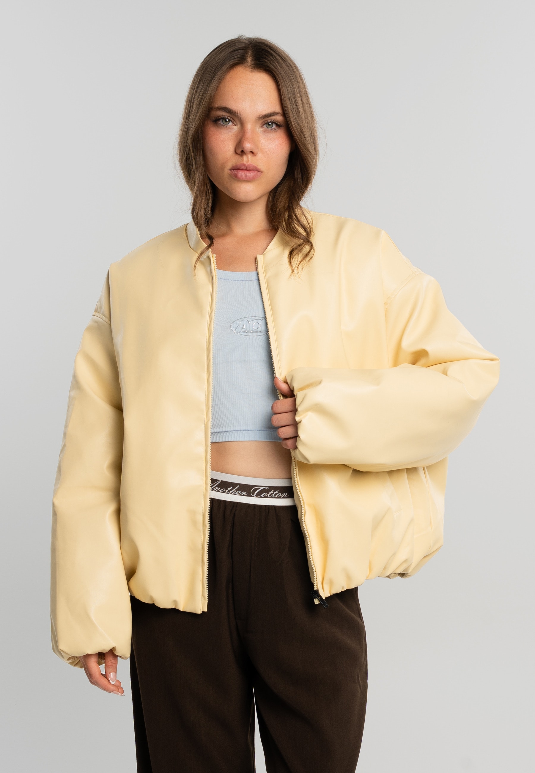 Another Cotton Lab Bomberjacke »Another Cotton Lab Another Bomber Jacket« 1 Stk. tlg. ohne Kapuze