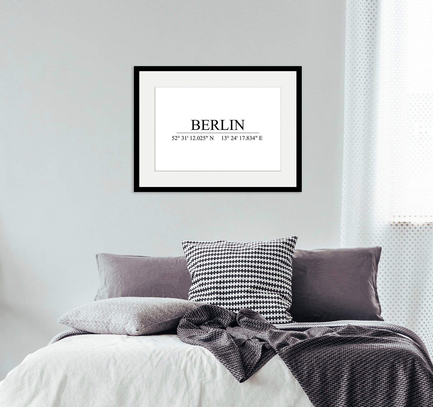 queence Bild "BERLIN", Städte-Stadt-Berlin-Schwarz-Weiß-Deutschland, (1 St. günstig online kaufen