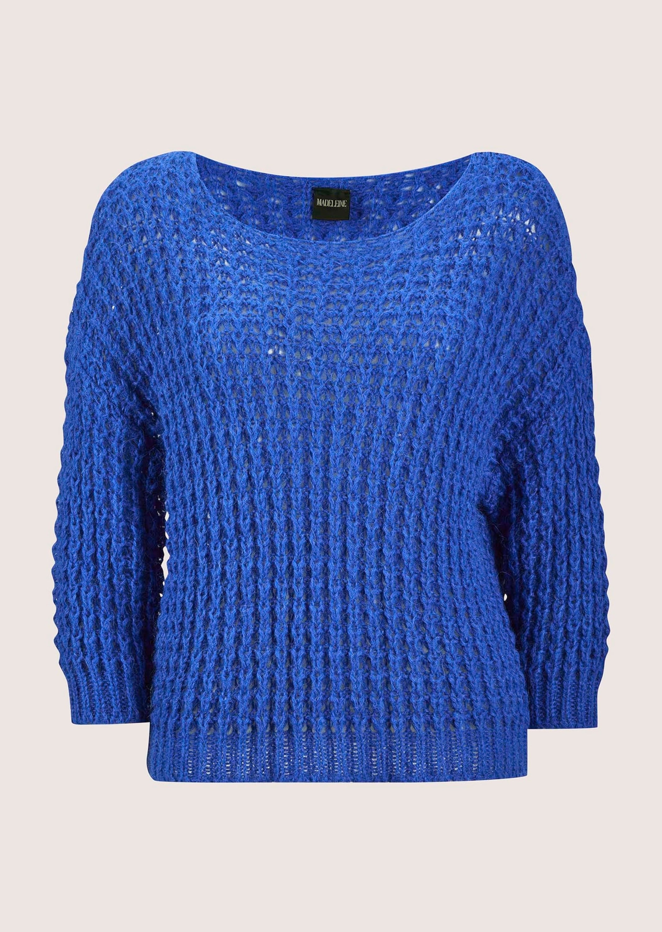 MADELEINE "Pullover Boxy-Strickpullover mit Ajour-Design"
