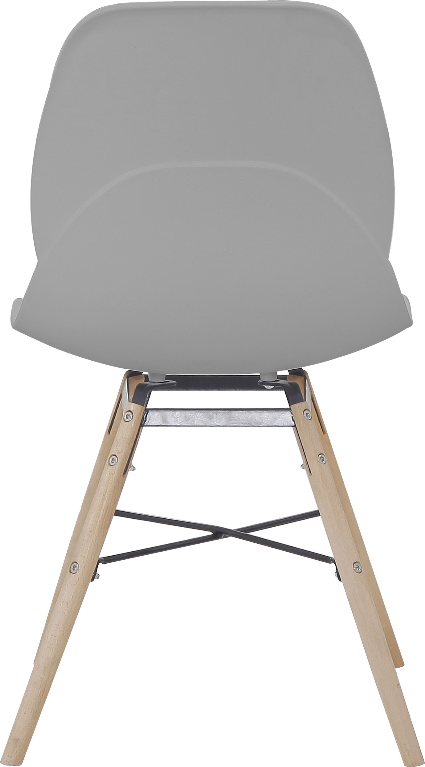 Kayoom 4-Fußstuhl »Stuhl Amy 110 2er-Set, praktisches Set, bequemer Kunststoffstuhl«, (Set), 2 St., pflegeleicht, abwaschbar, in einem Stück spritzgegossene Sitzfläche