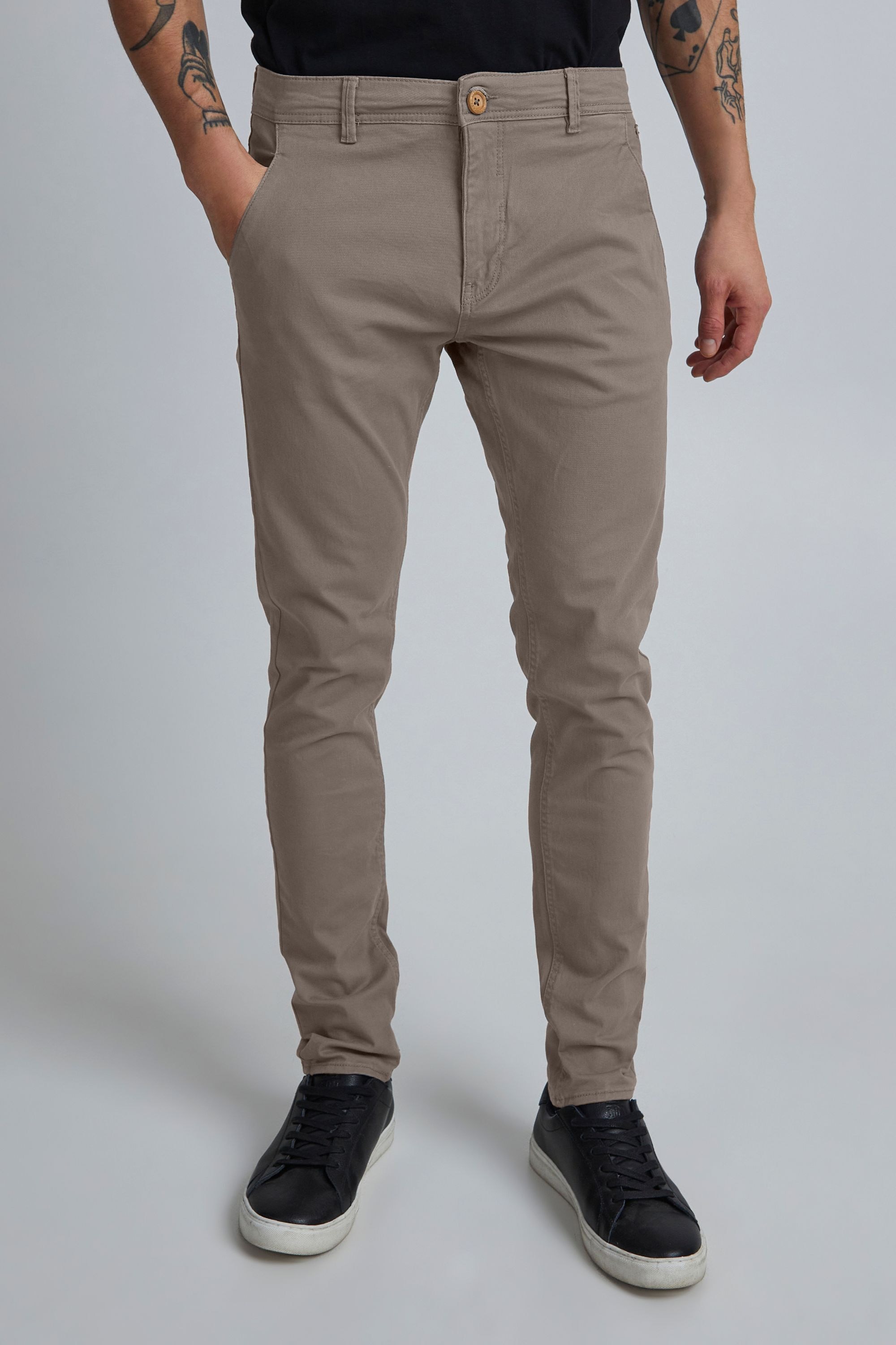 Blend Chinohose "BHNatan" Chinohose Slim Fit mit Gürtelschlaufen günstig online kaufen