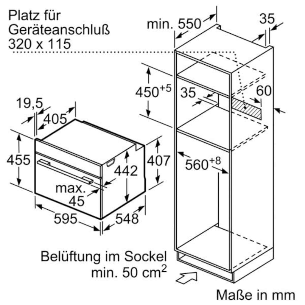 SIEMENS Backofen mit Mikrowelle »CM678G41«, CM678G41