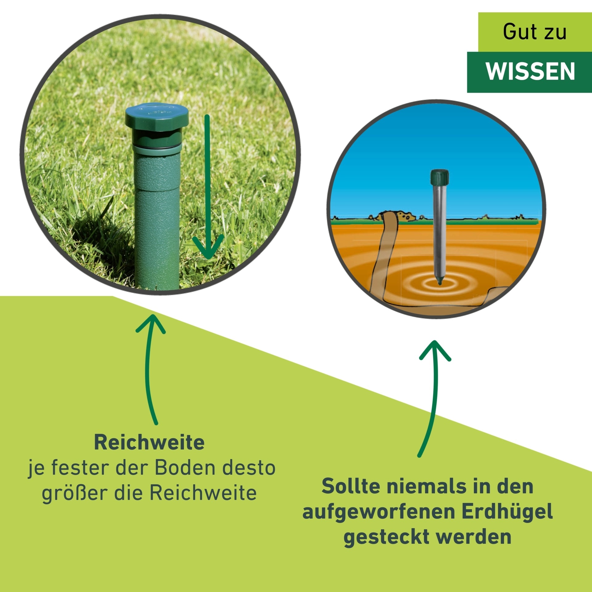 Windhager Ultraschall-Tierabwehr »Maulfwurfschreck und Wühlmausvertreiber Classic, batteriebetrieben« Wirkungsbereich 600 m² mit niederfrequenten Schallwellen