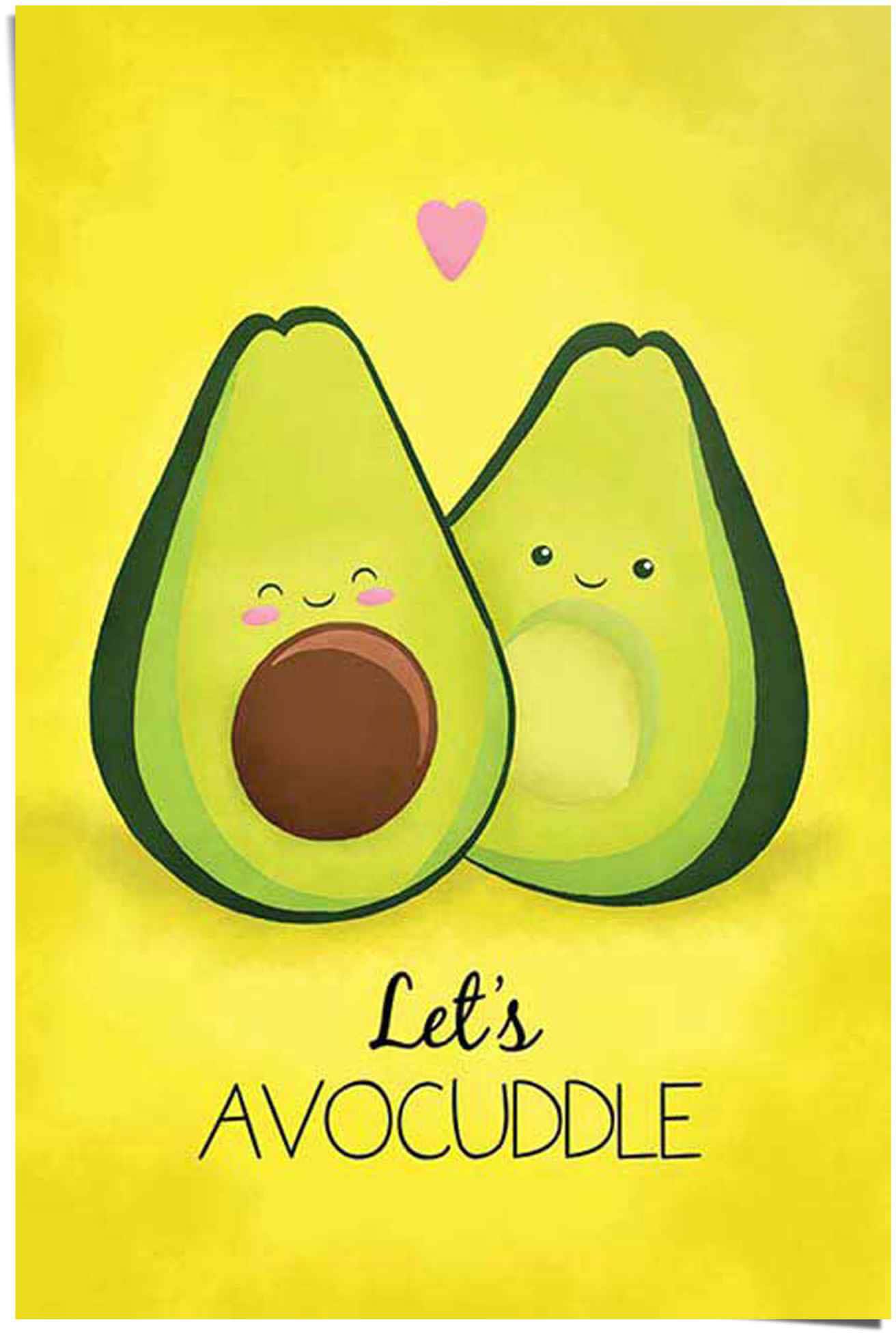 Reinders Poster "Avocado let´s avocuddle" 1 Stk. tlg. günstig online kaufen