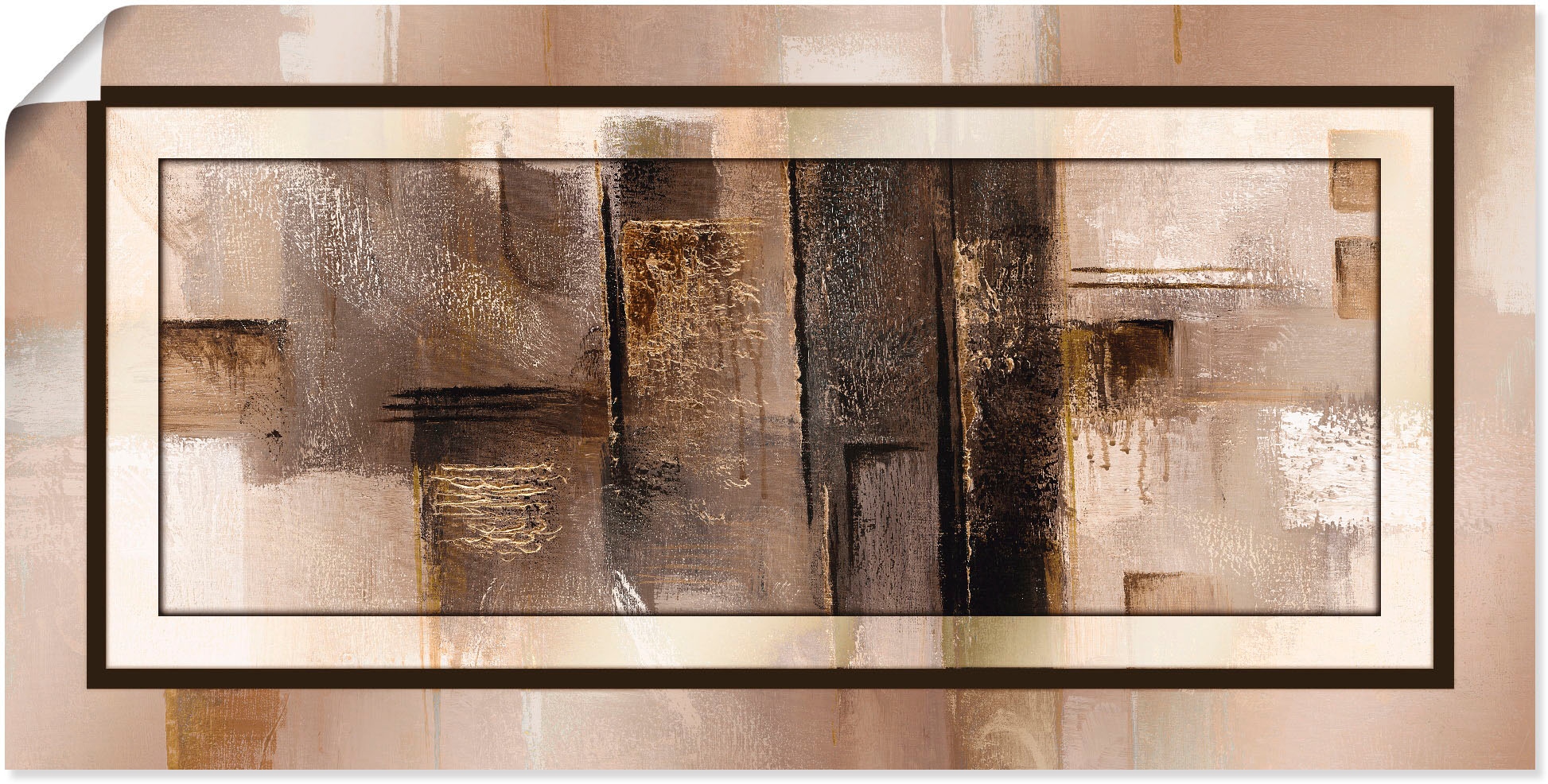 Artland Wandbild »Quadrate - abstrakt 1«, Muster, (1 St.), als Alubild, Outdoorbild, Leinwandbild, Poster in verschied. Größen