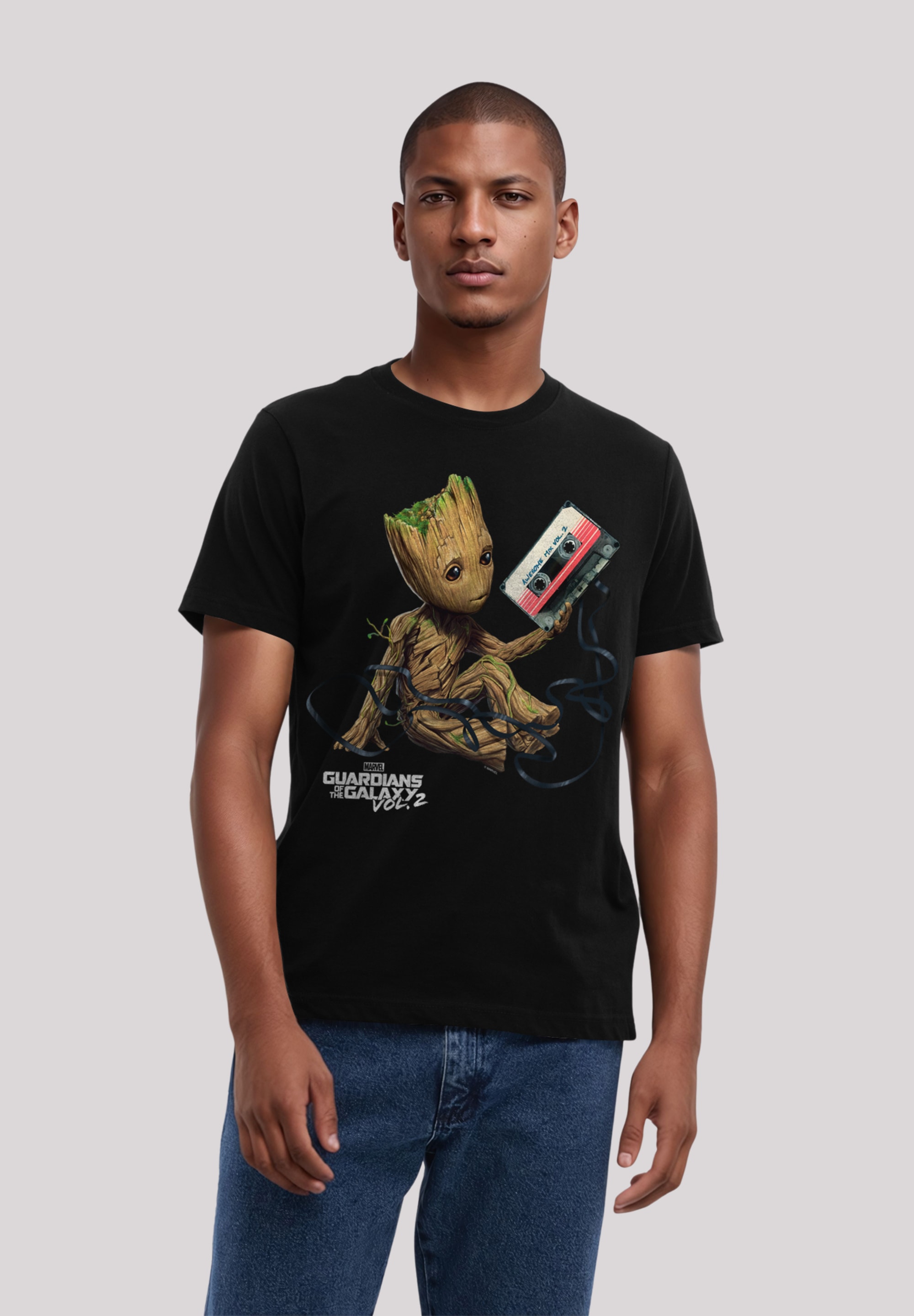 F4NT4STIC T-Shirt "Marvel Guardians Of The Galaxy Vol2 Groot Tape", Premium günstig online kaufen