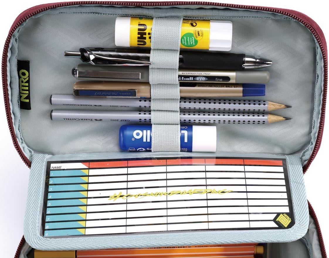 NITRO Federtasche »Pencil Case XL«, Federmäppchen, Schlampermäppchen, Faulenzer Box, Stifte Etui