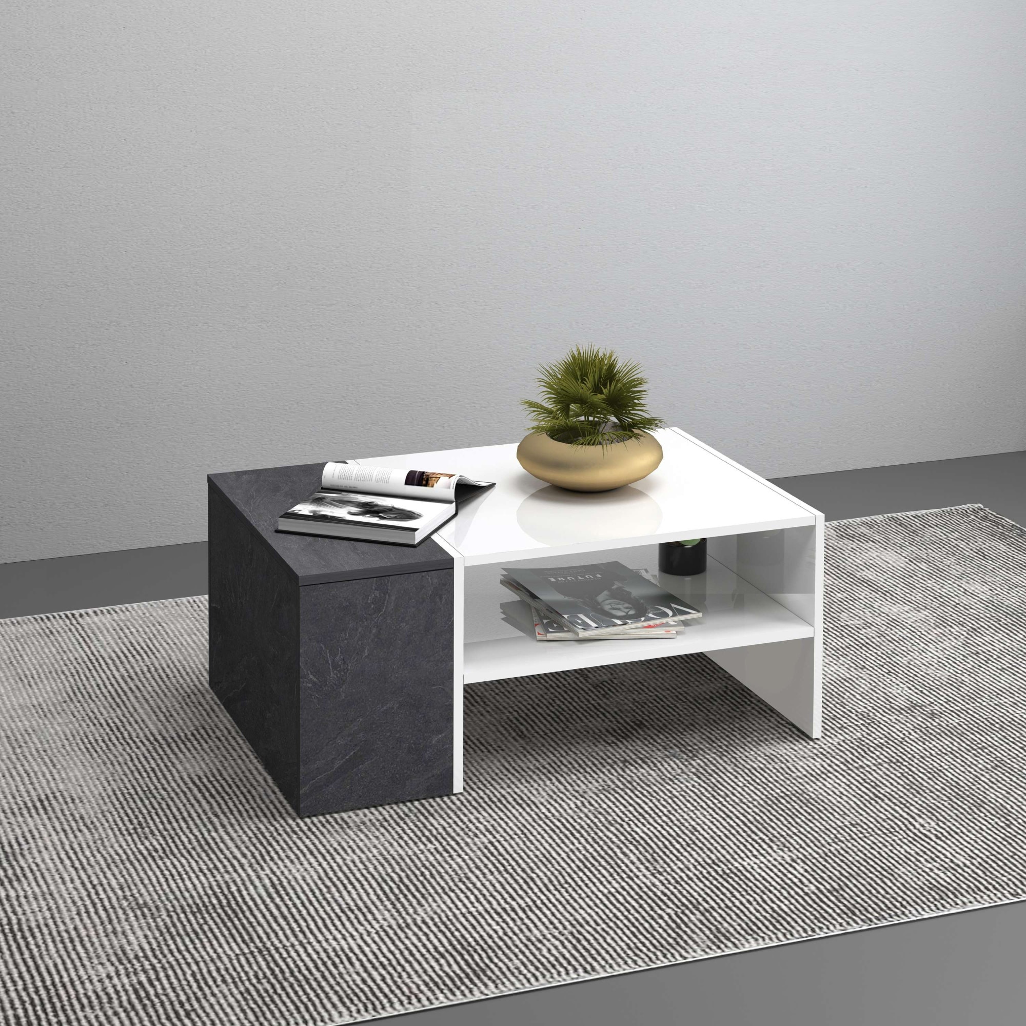 Home affaire Couchtisch "Coro, Couchtisch, Couchtisch mit seitlichem Staura günstig online kaufen