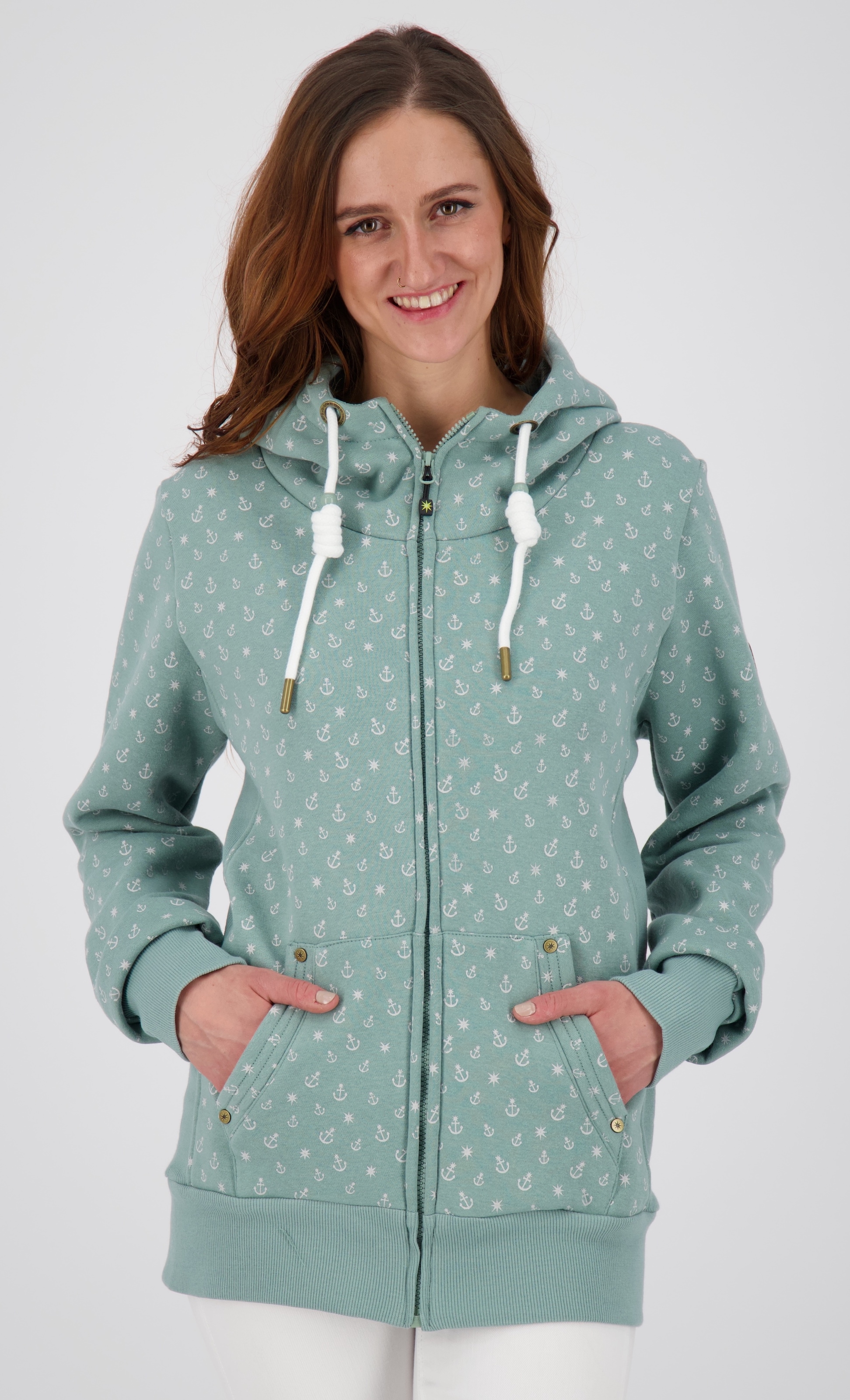ankerglut Kapuzensweatshirt "ANCHORAGE Women", in lässigem Oversized-Schnitt
